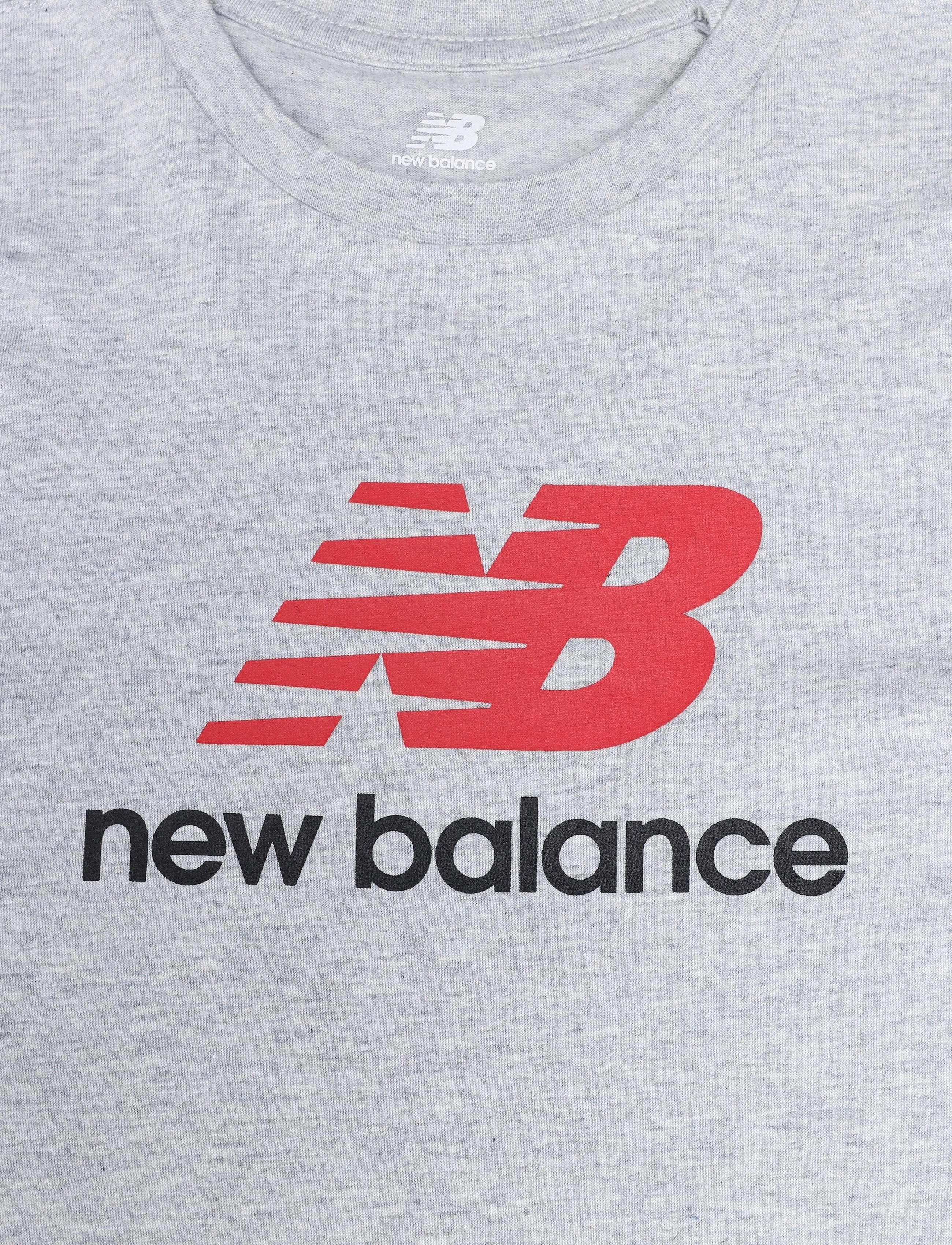 New Balance - New Balance Jersey Stacked Logo Tee - sporditopid - athletic grey heather - 2