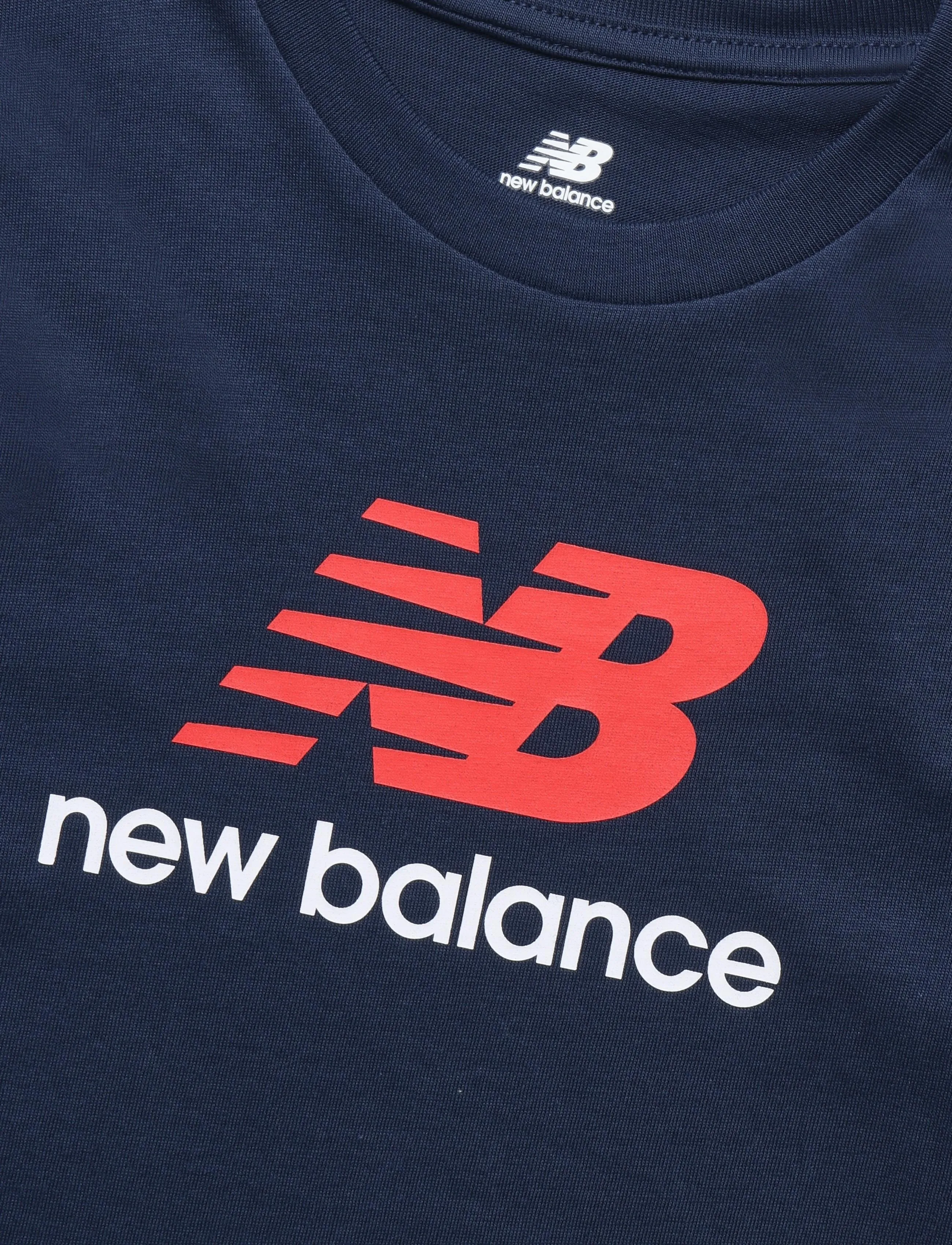 New Balance - New Balance Jersey Stacked Logo Tee - sporditopid - nb navy - 2
