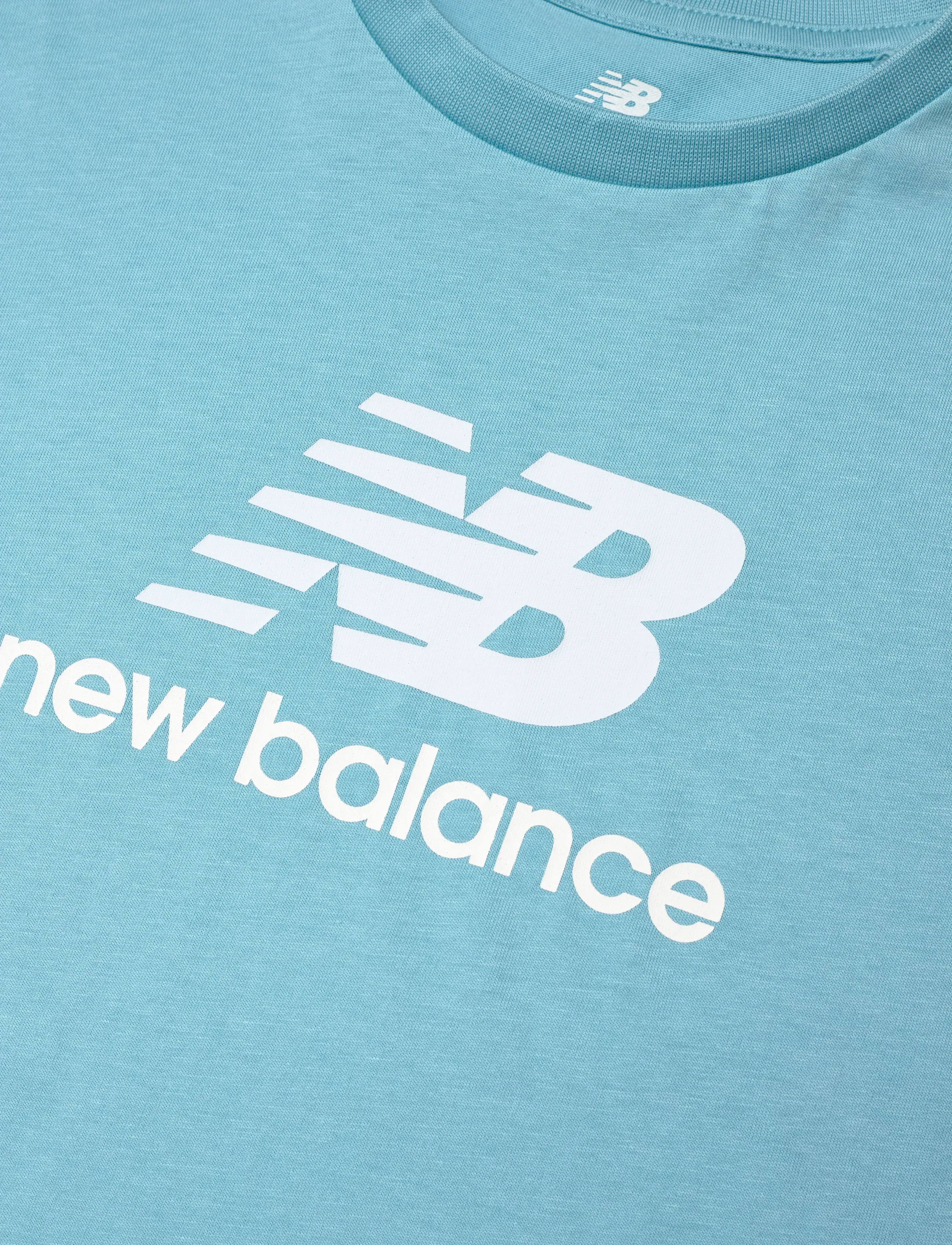 New Balance - New Balance Jersey Stacked Logo Tee - hauts de sport - taffy blue - 2