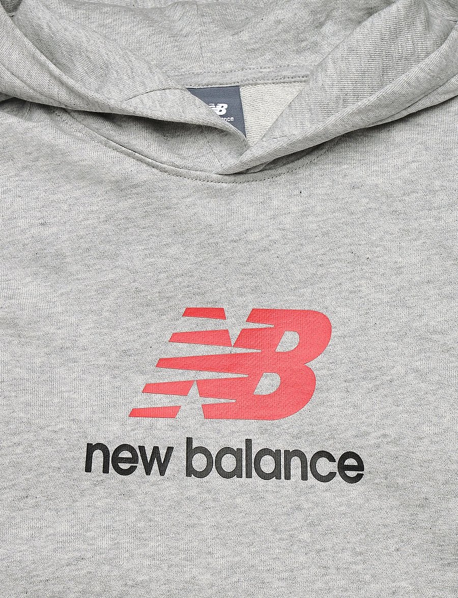 New Balance - New Balance FT Stacked Logo Hoodie - kapuutsiga pusad - athletic grey heather - 2