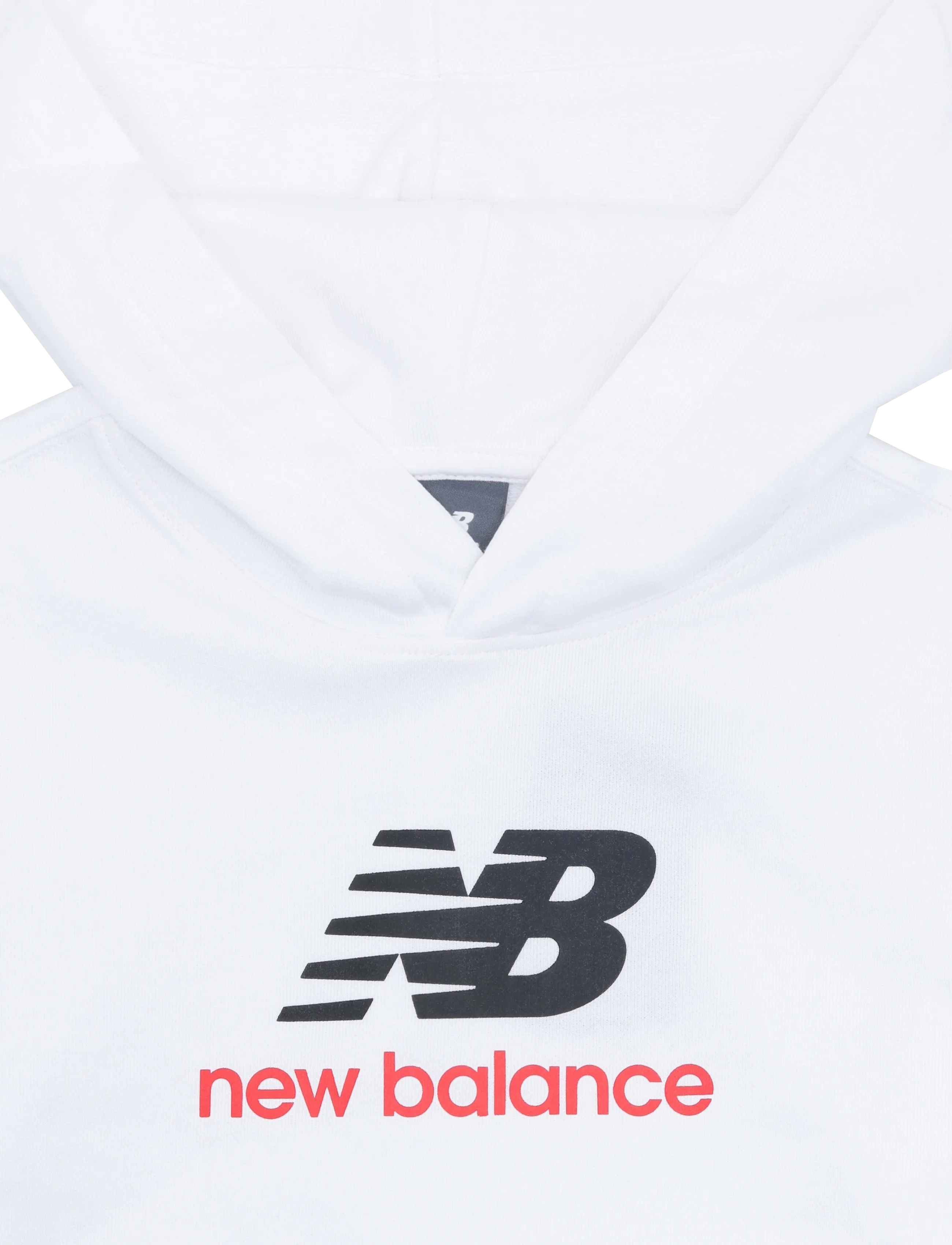 New Balance - New Balance FT Stacked Logo Hoodie - hættetrøjer - nb bright white - 2