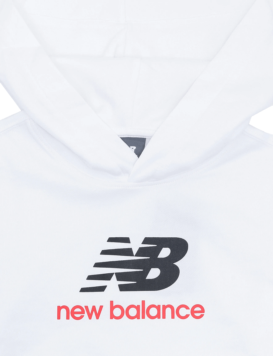 New Balance - New Balance FT Stacked Logo Hoodie - kapuzenpullover - nb bright white - 2
