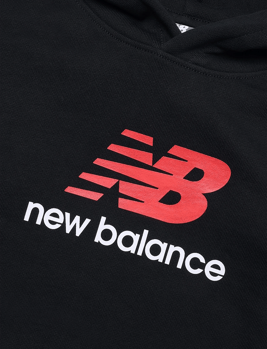 New Balance - New Balance FT Stacked Logo Hoodie - kapuutsiga pusad - nb caviar - 2