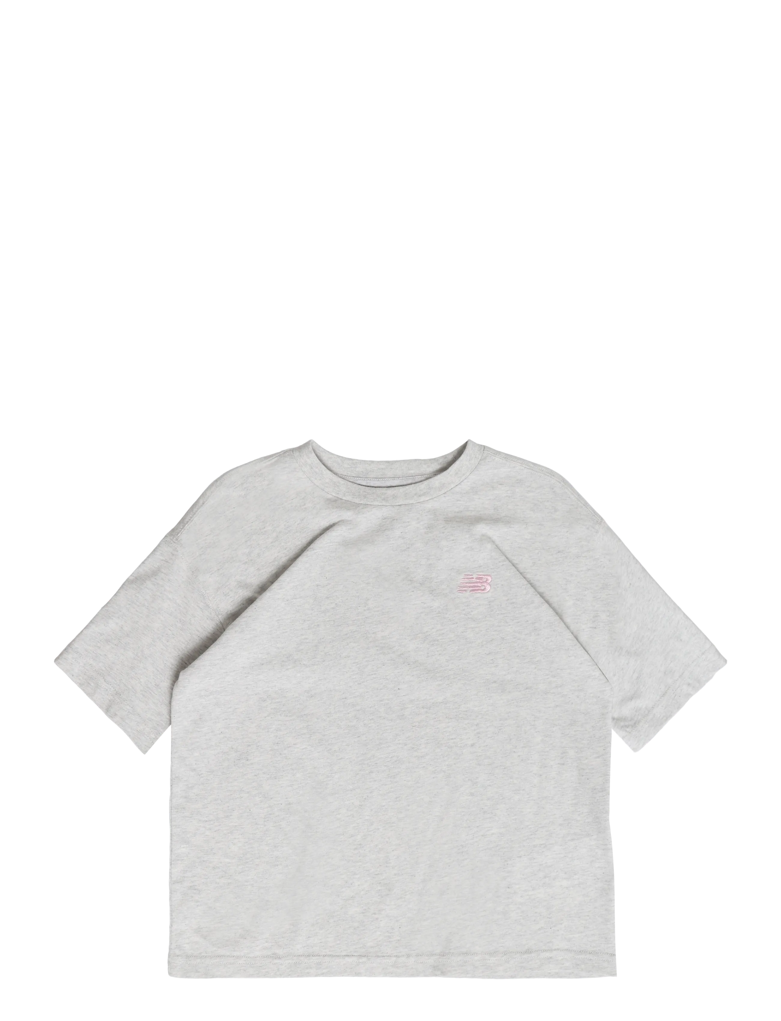 New Balance New Balance Jersey Small Logo Tee - Clothing - ASH HEATHER / grey