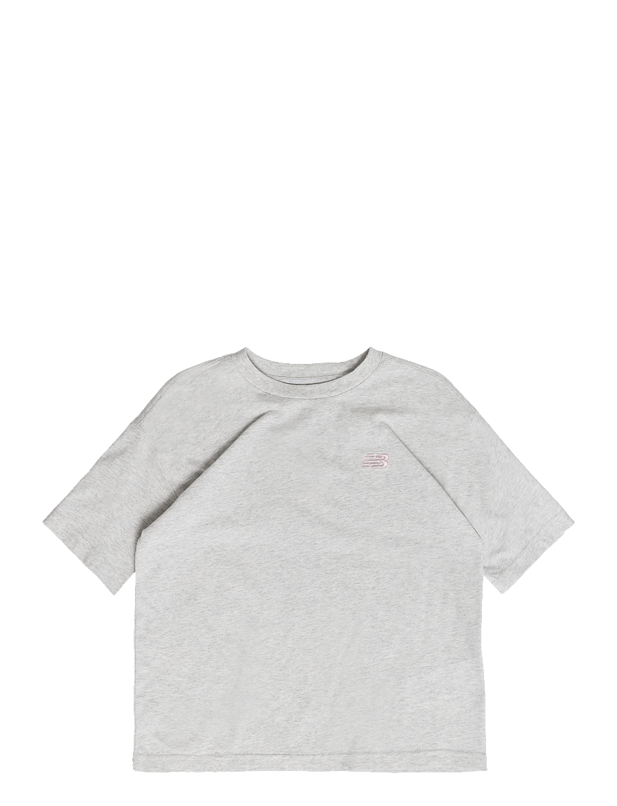 New Balance - New Balance Jersey Small Logo Tee - sportoberteile - ash heather - 0