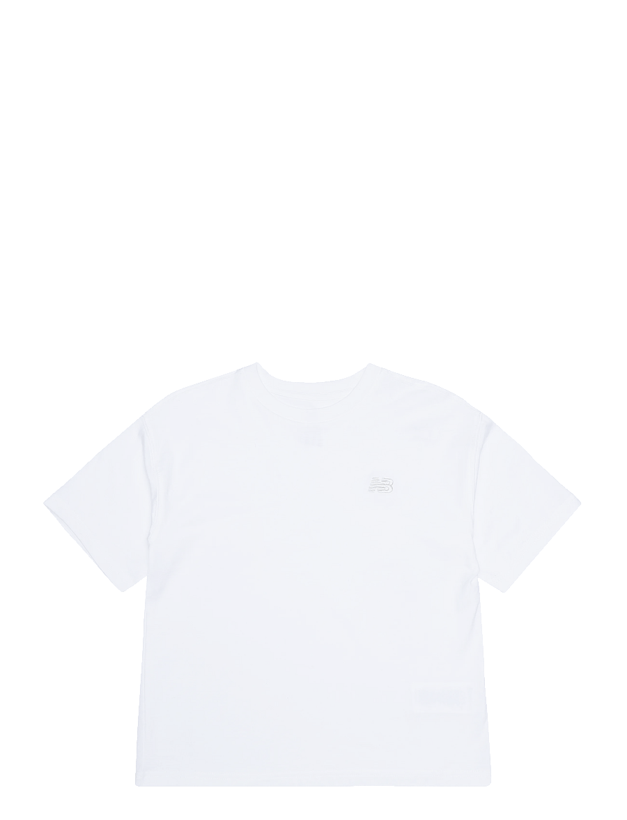 New Balance - New Balance Jersey Small Logo Tee - sportoberteile - nb bright white - 0