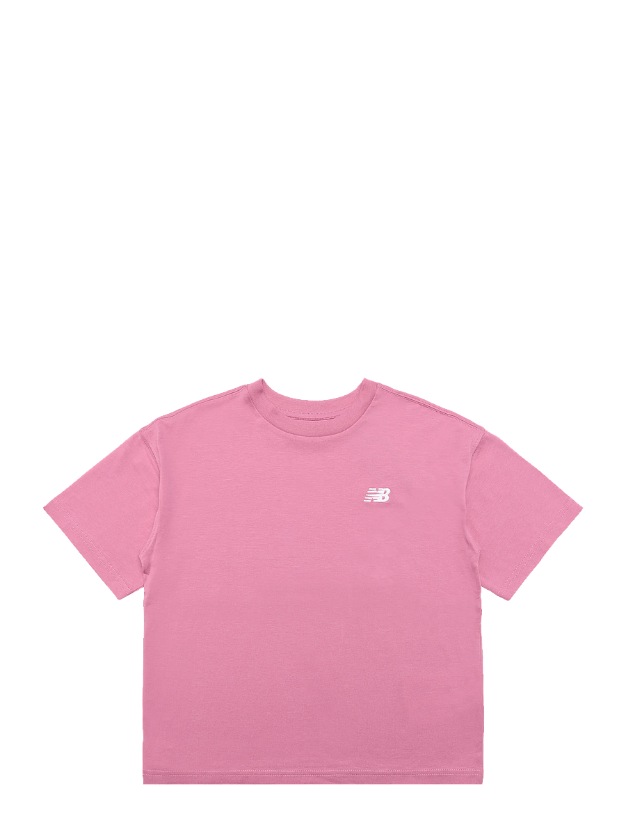 New Balance - New Balance Jersey Small Logo Tee - sportoberteile - pink eraser - 0