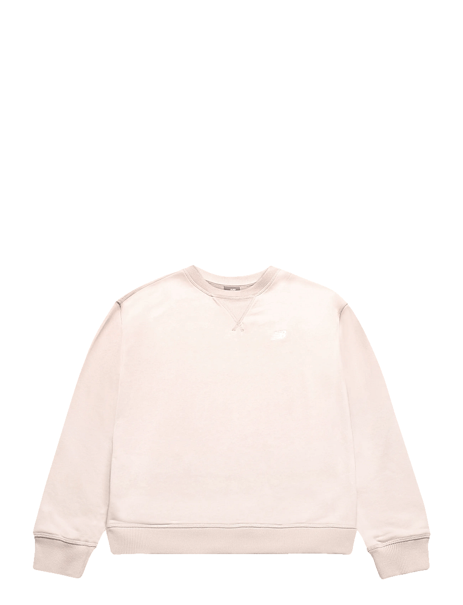 New Balance - New Balance French Terry Small Logo Crew - sweatshirts - bisque - 0