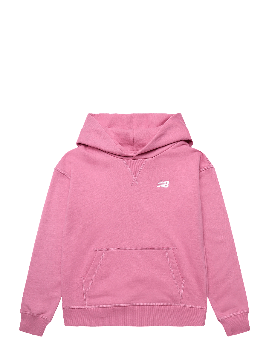New Balance - New Balance French Terry Small Logo Hoodie - kapuutsiga pusad - pink eraser - 0