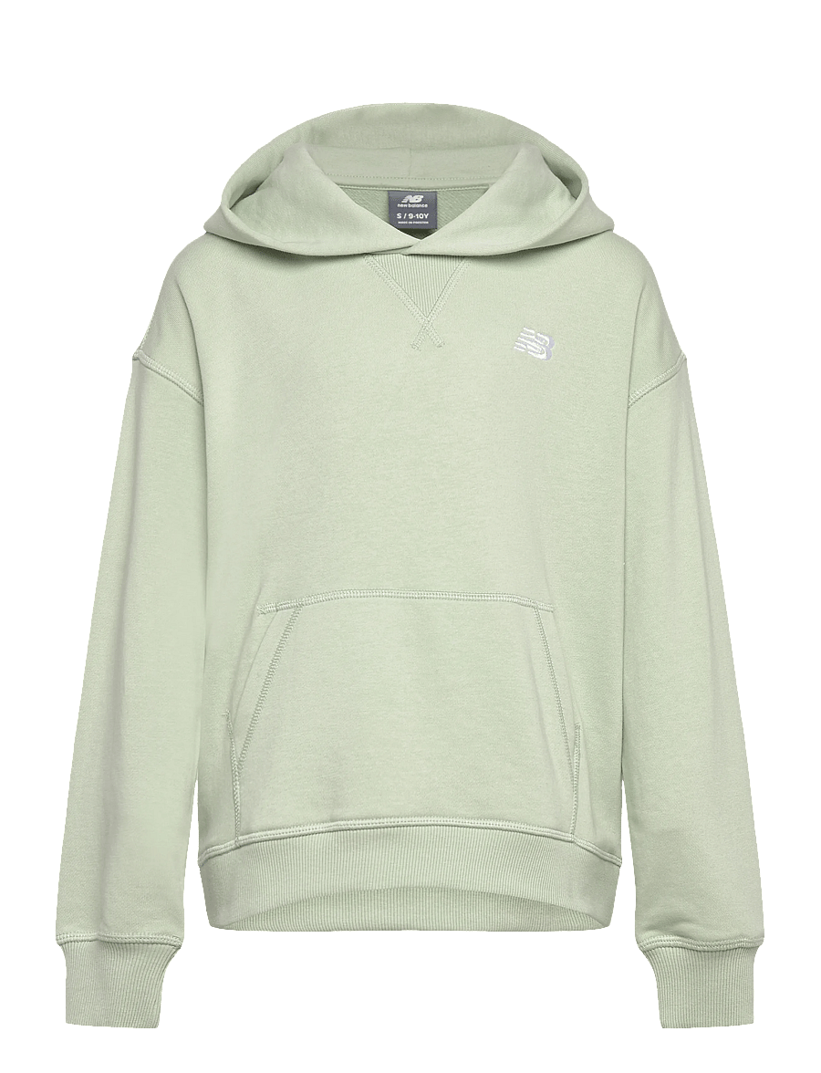New Balance - New Balance French Terry Small Logo Hoodie - hættetrøjer - silver moss - 0