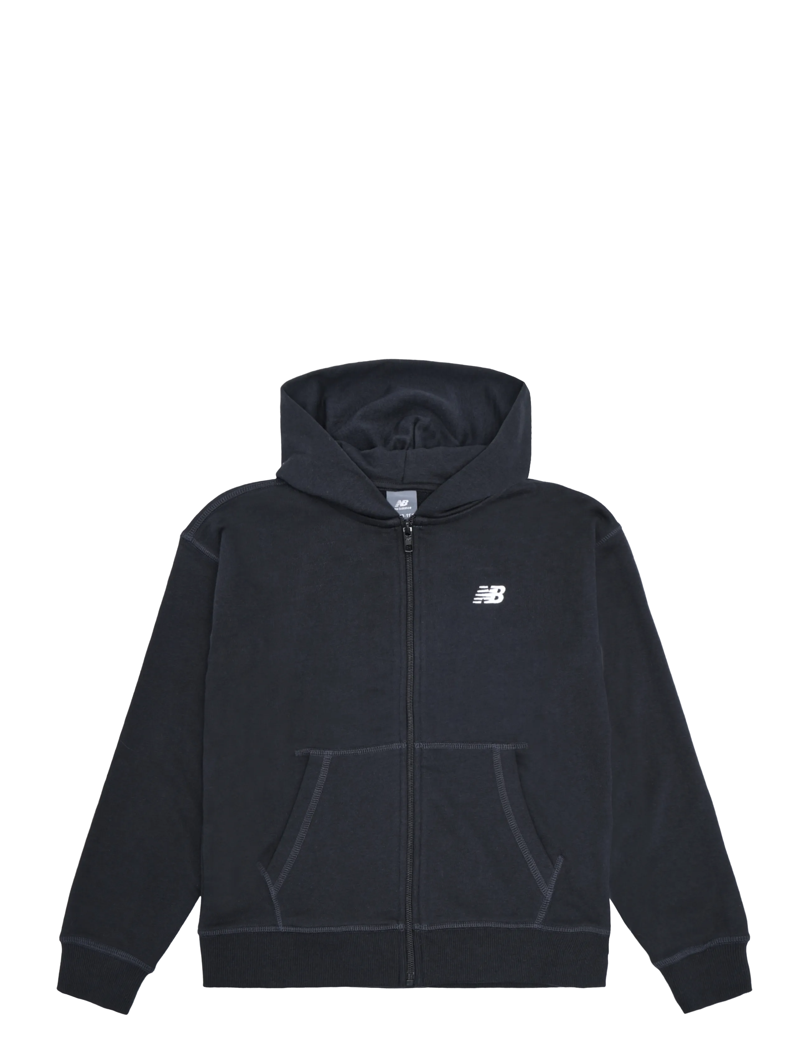 New Balance New Balance French Terry Small Logo Full Zip Hoodie - Riided - NB CAVIAR / black