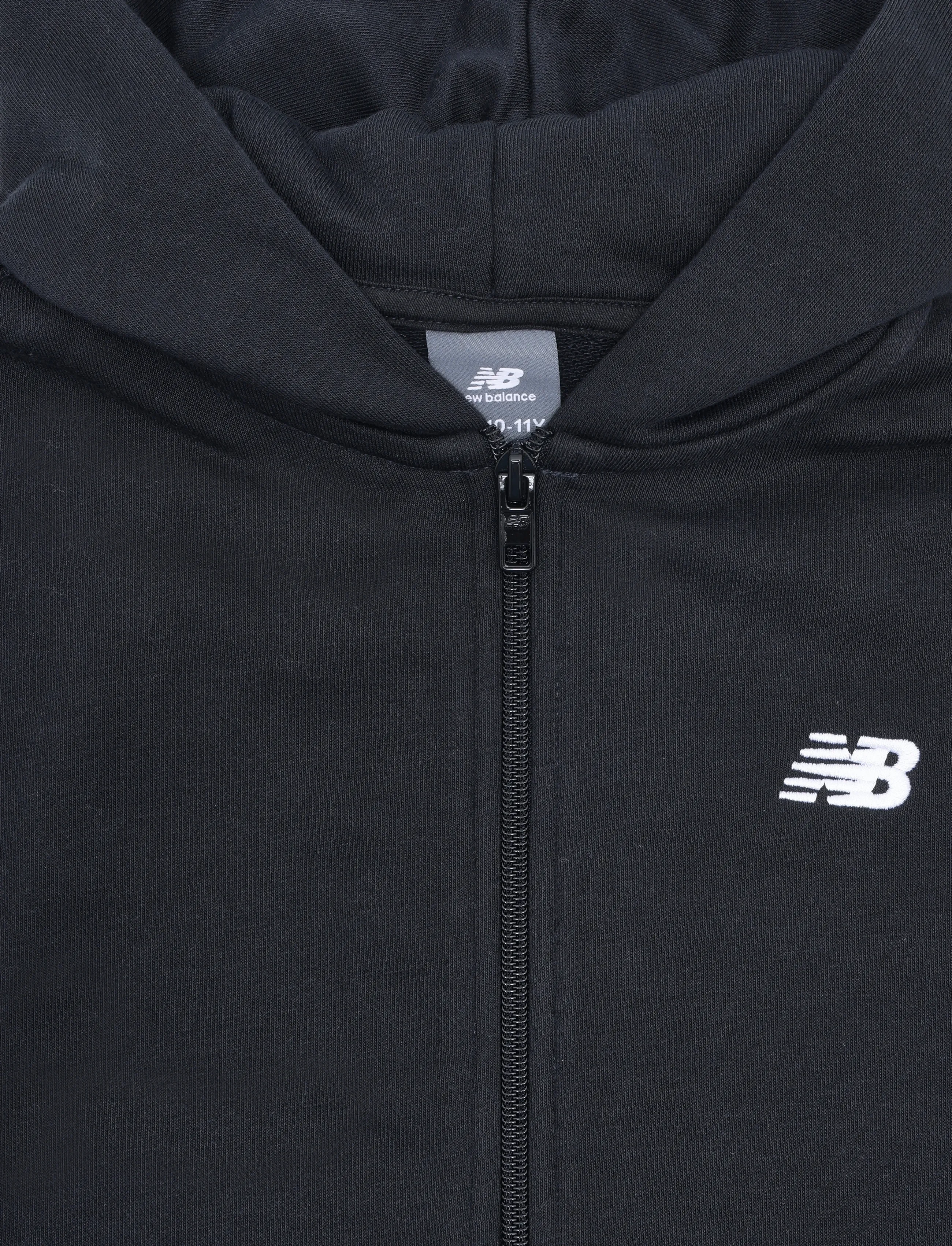 New Balance - New Balance French Terry Small Logo Full Zip Hoodie - kapuutsiga pusad - nb caviar - 2
