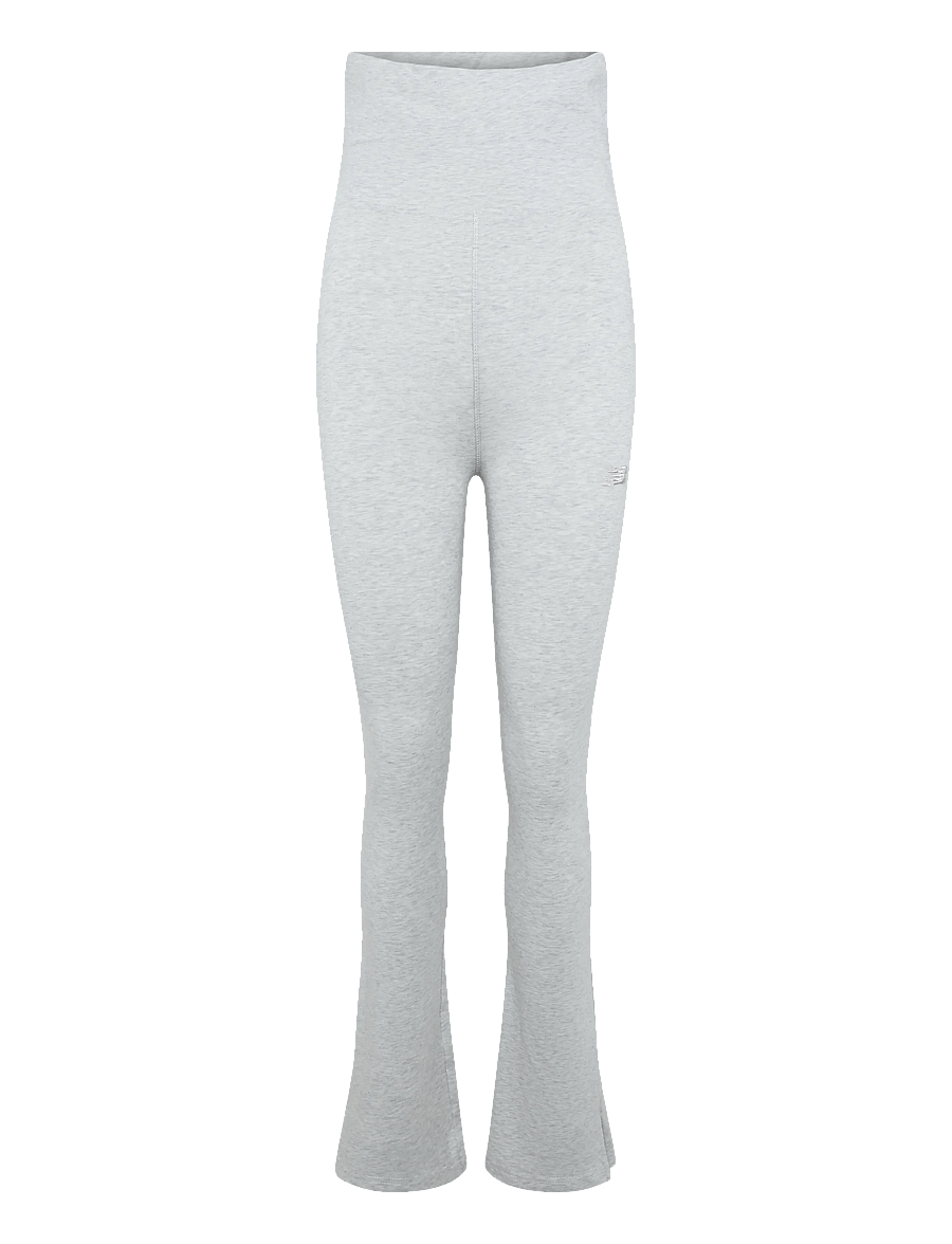 New Balance - Small Logo Roll Down Flare Legging - leggings - ash heather - 0