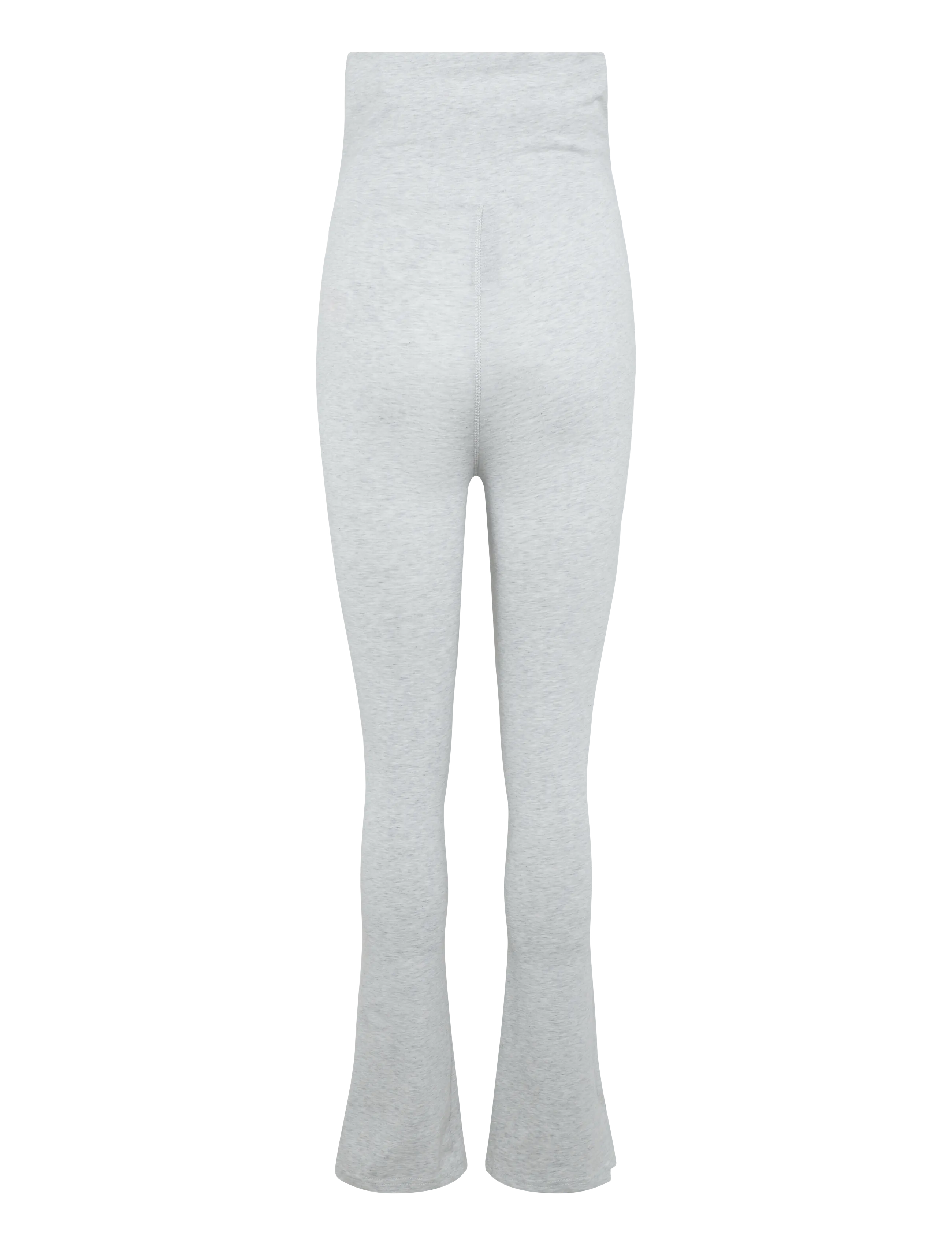 New Balance - Small Logo Roll Down Flare Legging - leggings - ash heather - 1