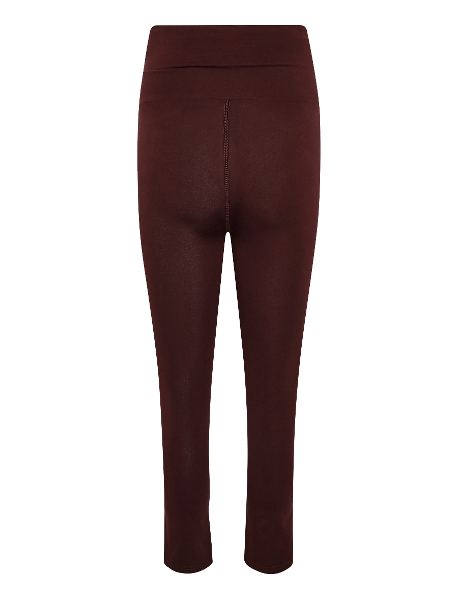 New Balance - Small Logo Roll Down Flare Legging - leggings - cherry leather - 1