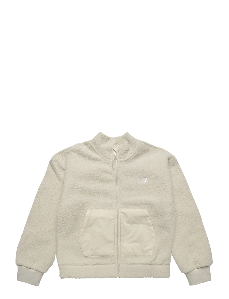 New Balance - Borg Zip Thru Jacket - fleecejacken - bisque - 0