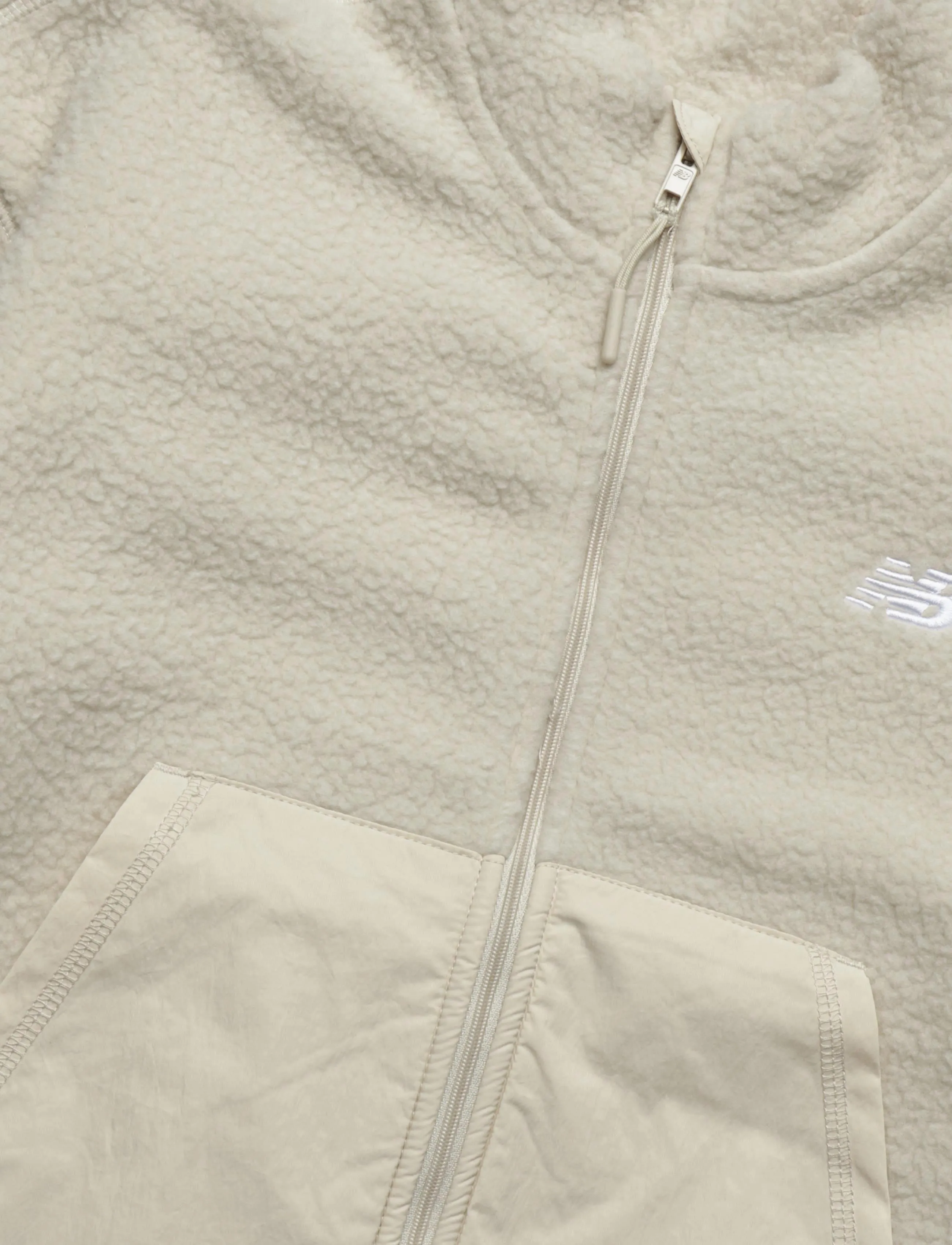 New Balance - Borg Zip Thru Jacket - bisque - 2