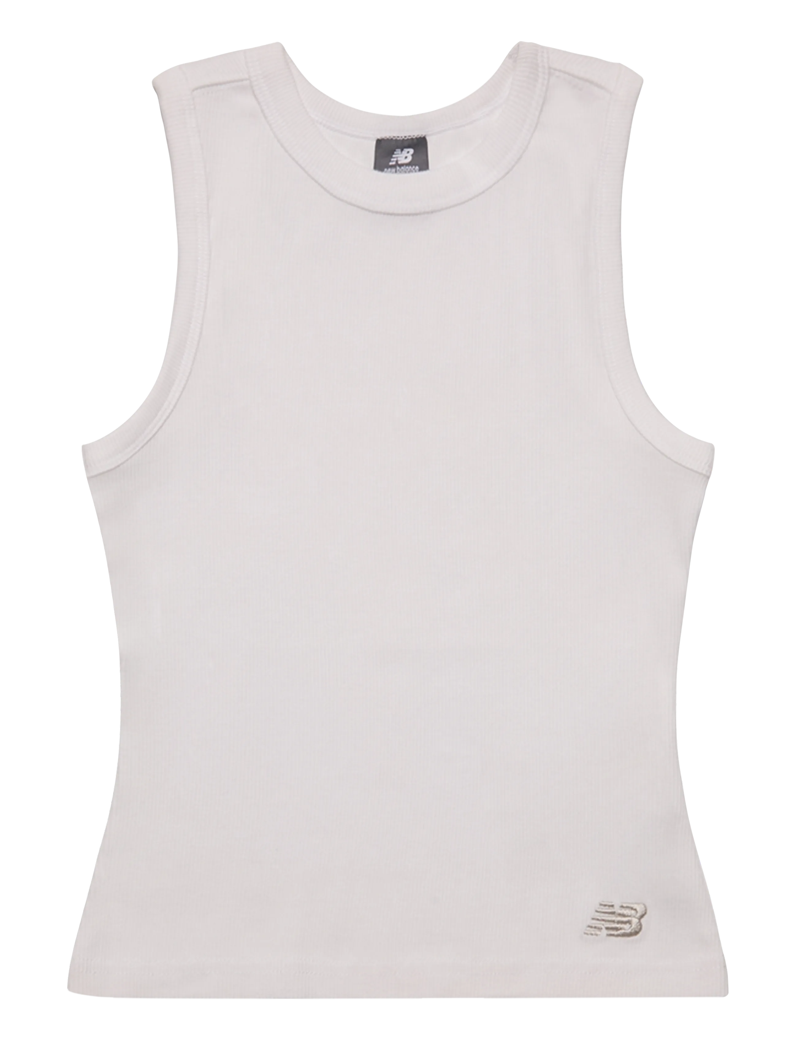 New Balance Rib Vest - Teens 140-176 - NB BRIGHT WHITE / white