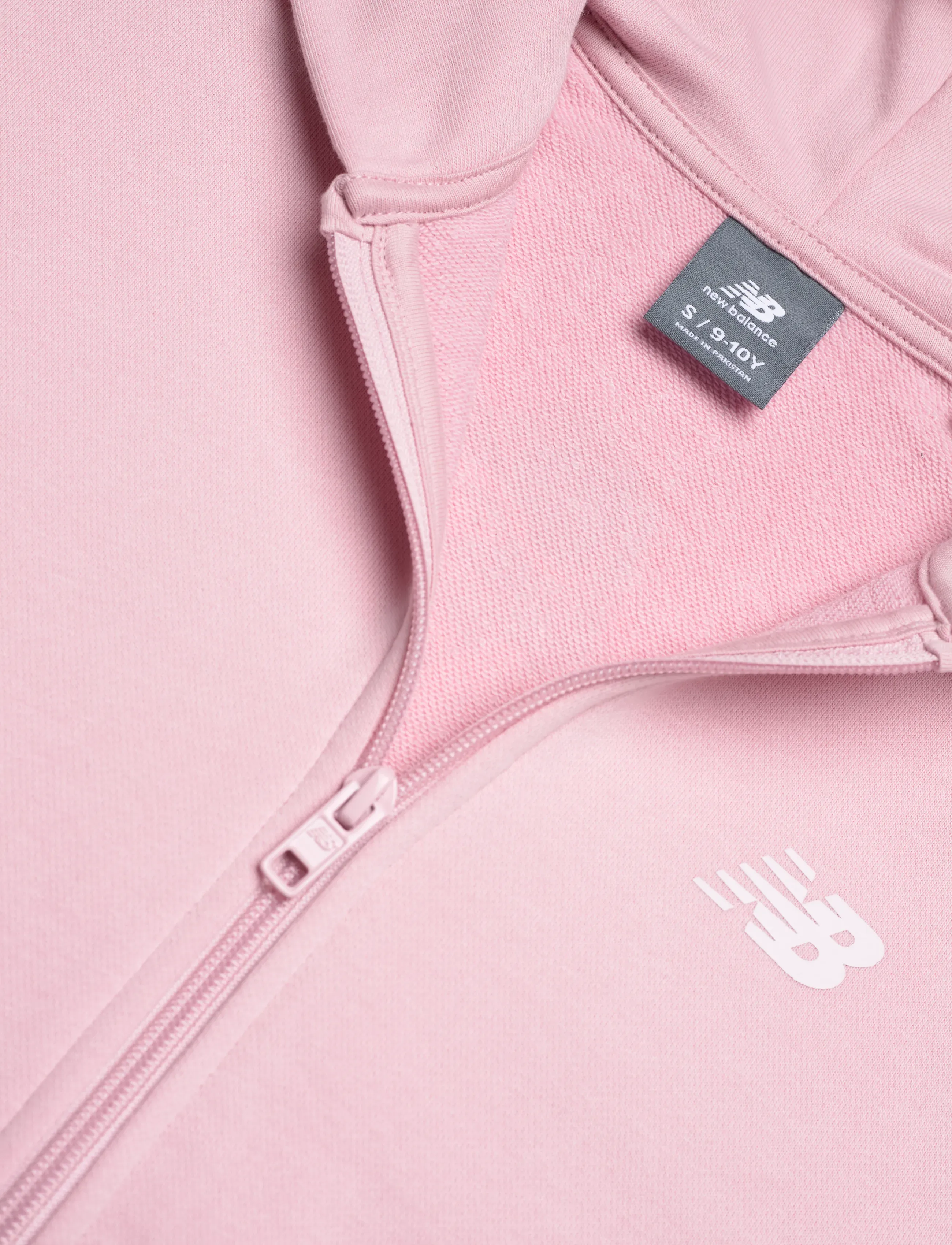 New Balance - 9060 Graphic Cropped Zip Thru Hoodie - hoodies - pink chalk - 2