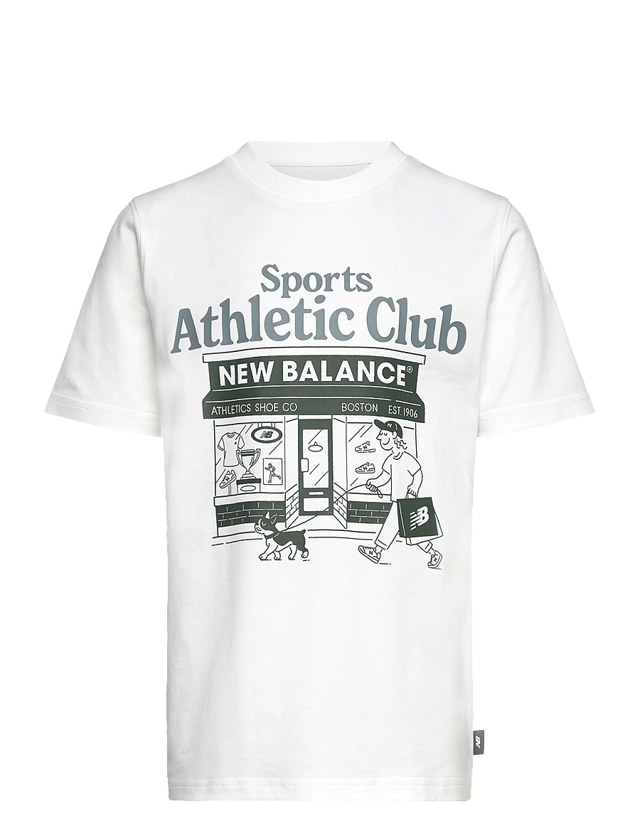New Balance - Sports Club Graphic Tee - sportstoppe - nb bright white - 0