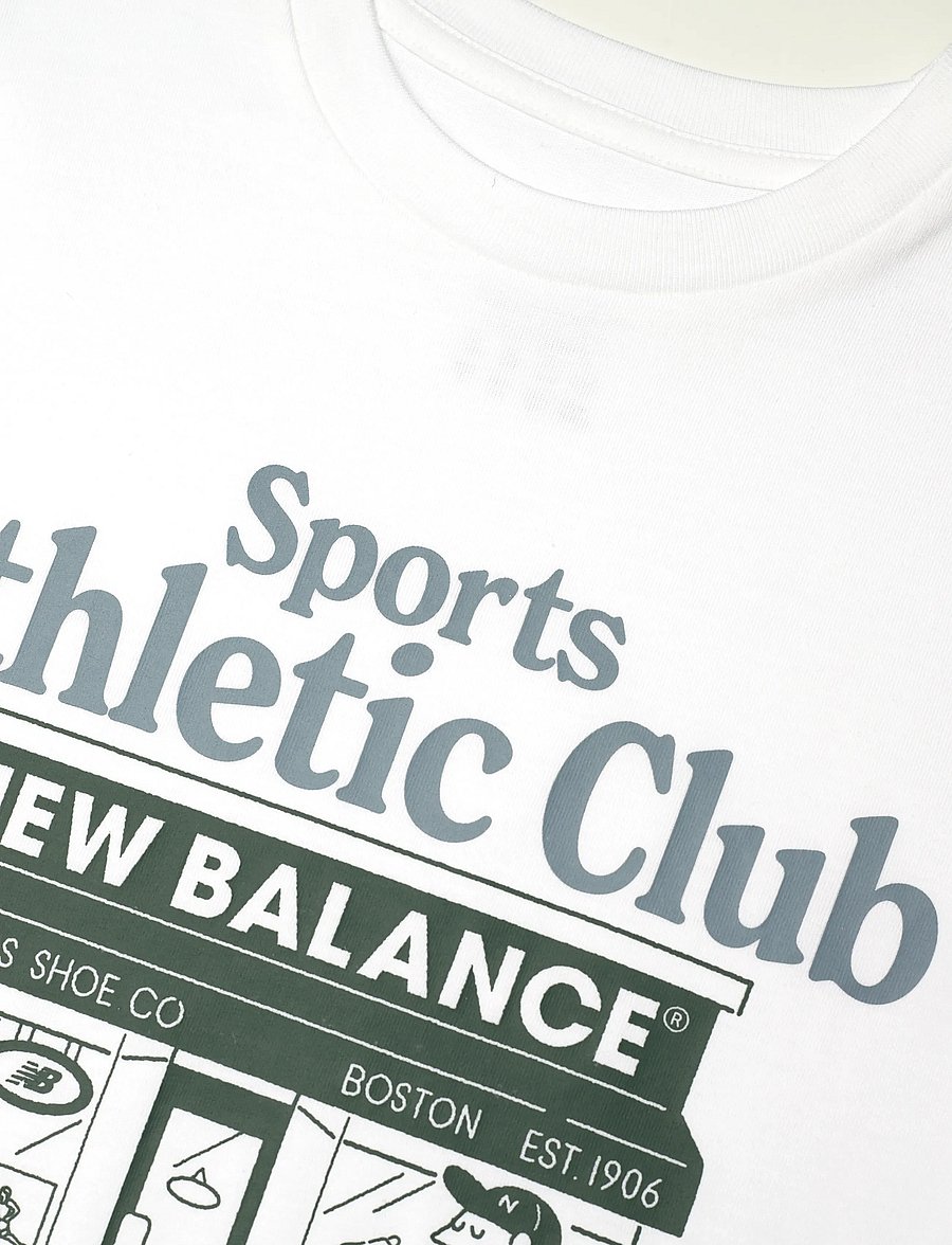 New Balance - Sports Club Graphic Tee - sportstoppe - nb bright white - 2