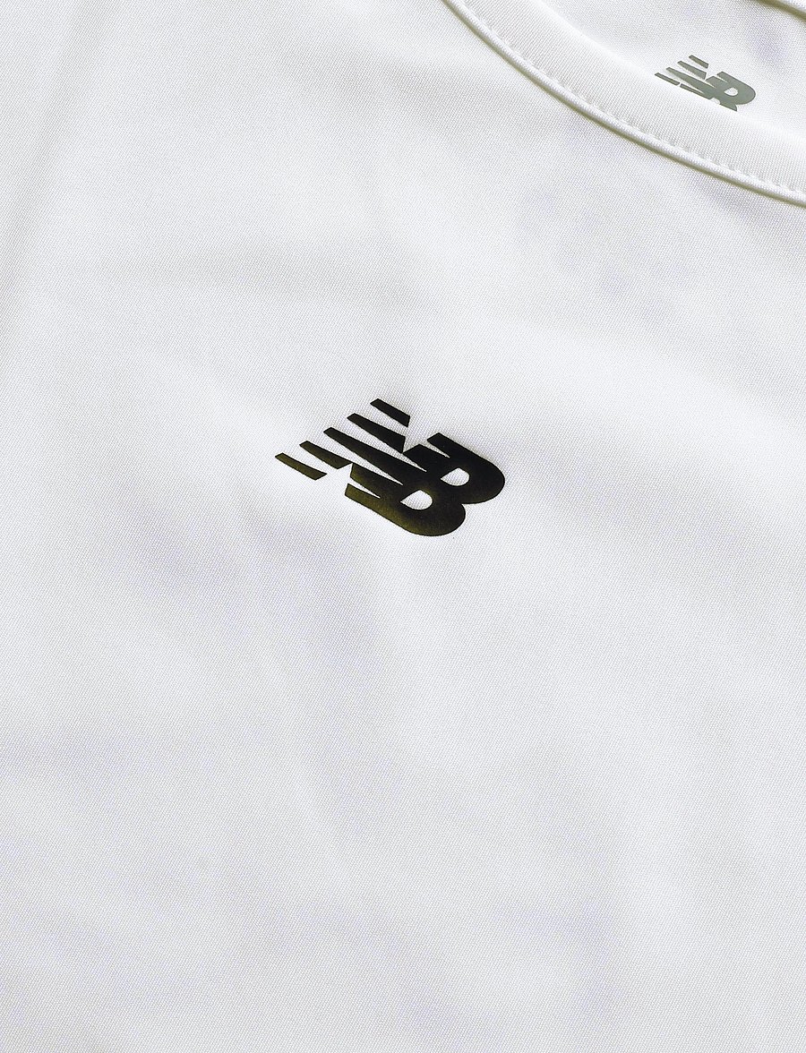 New Balance - Athletic Tee - sporditopid - nb bright white - 2
