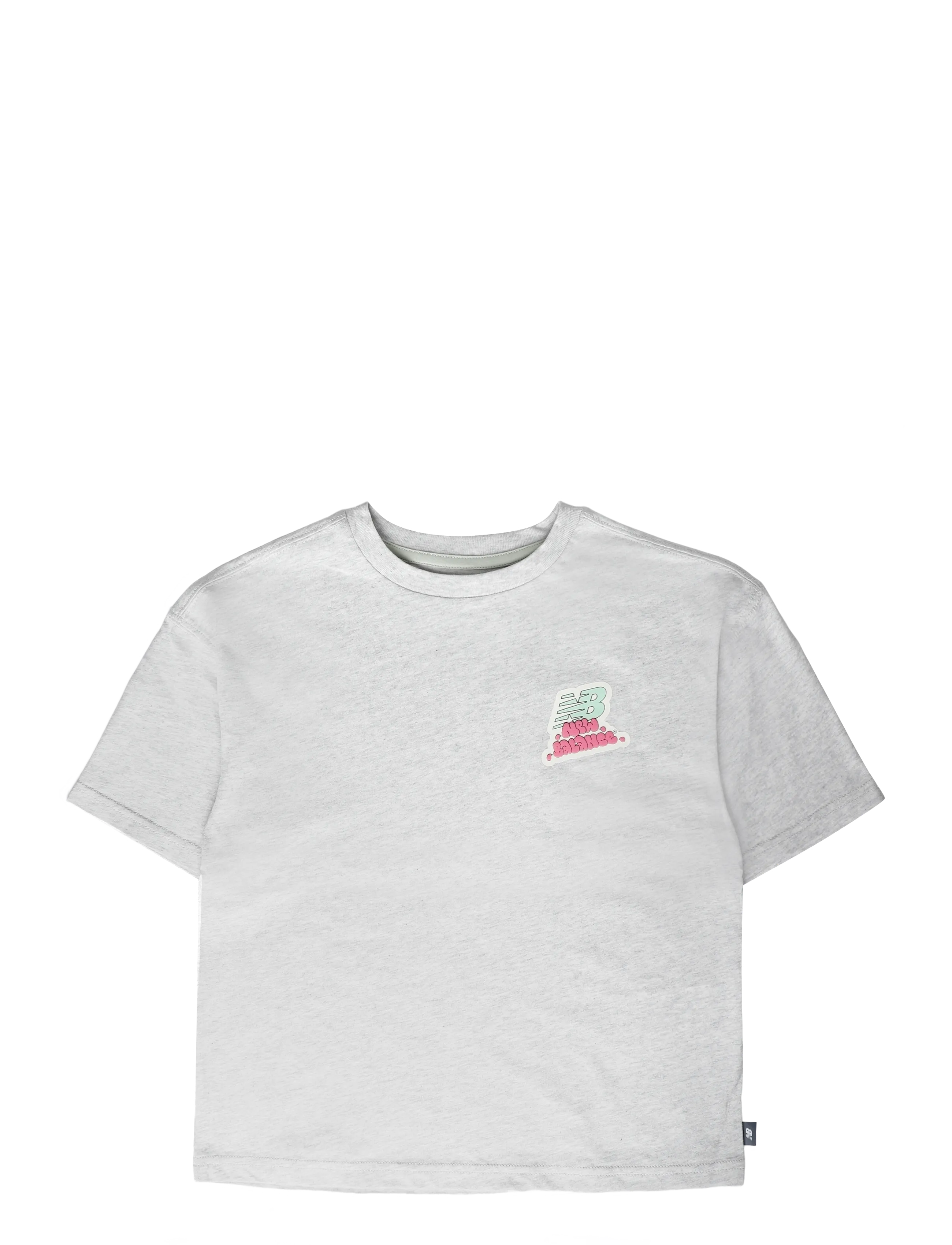 New Balance Sticker Pack Graphic Tee - Kleidung - ASH HEATHER / grey