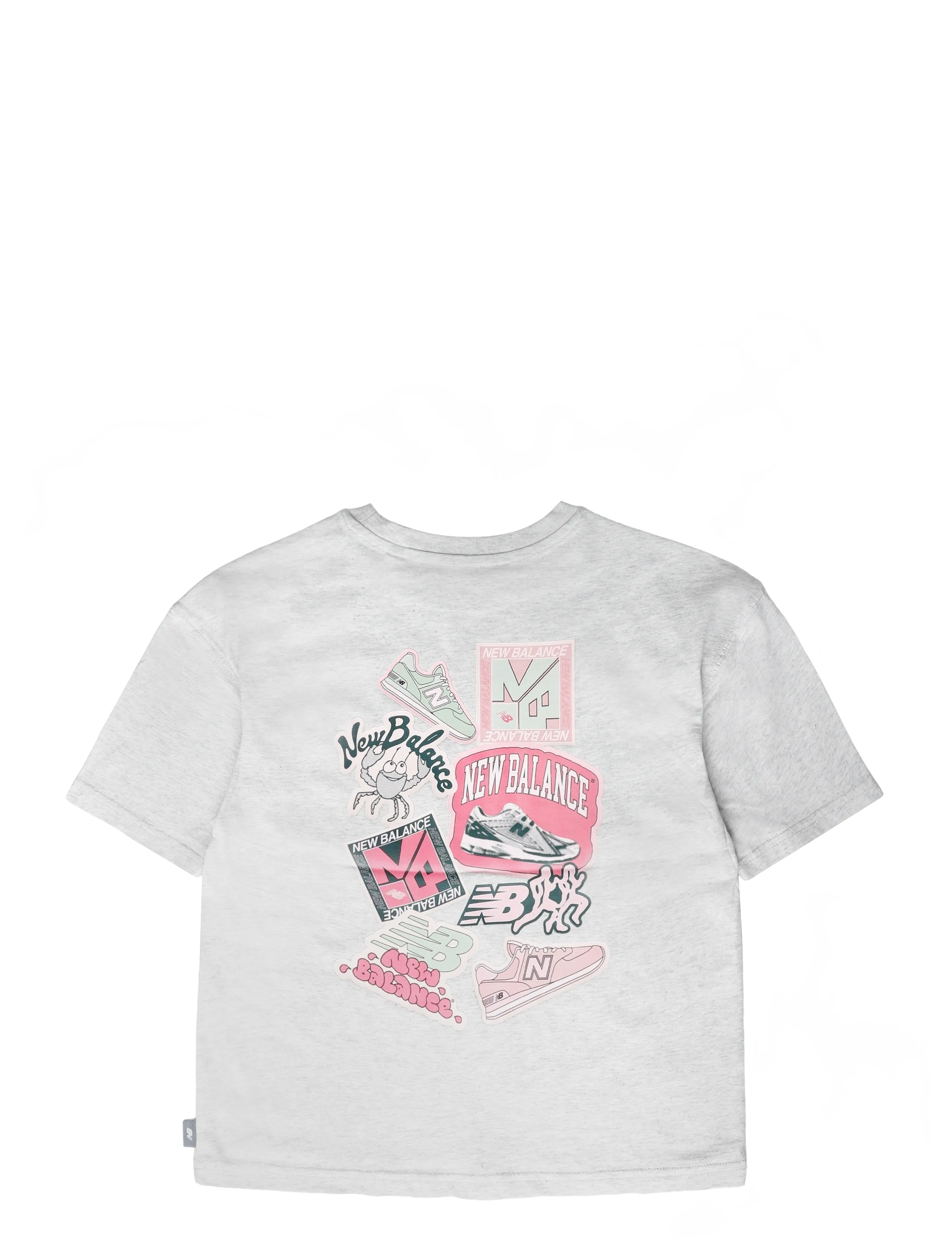 New Balance - Sticker Pack Graphic Tee - ash heather - 1