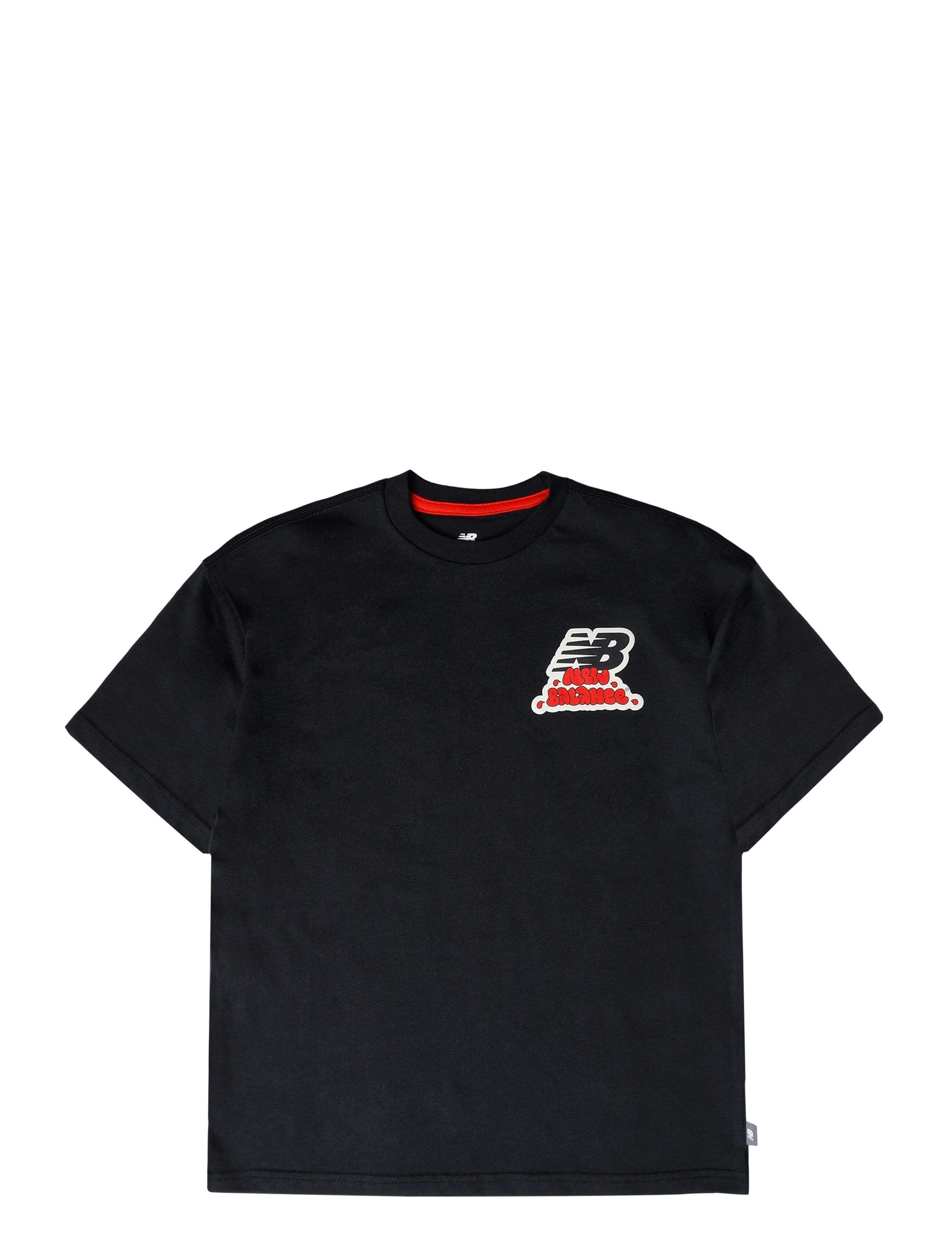 New Balance Sticker Pack Graphic Tee, Børn, Grafisk T-shirt, Sort, Str: 164