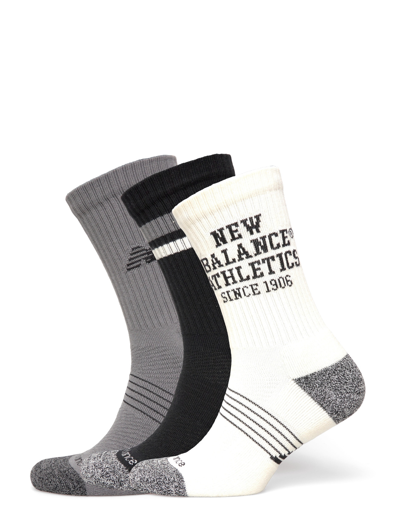 New Balance Active Graphic Crew Socks 3 Pack - - S 1