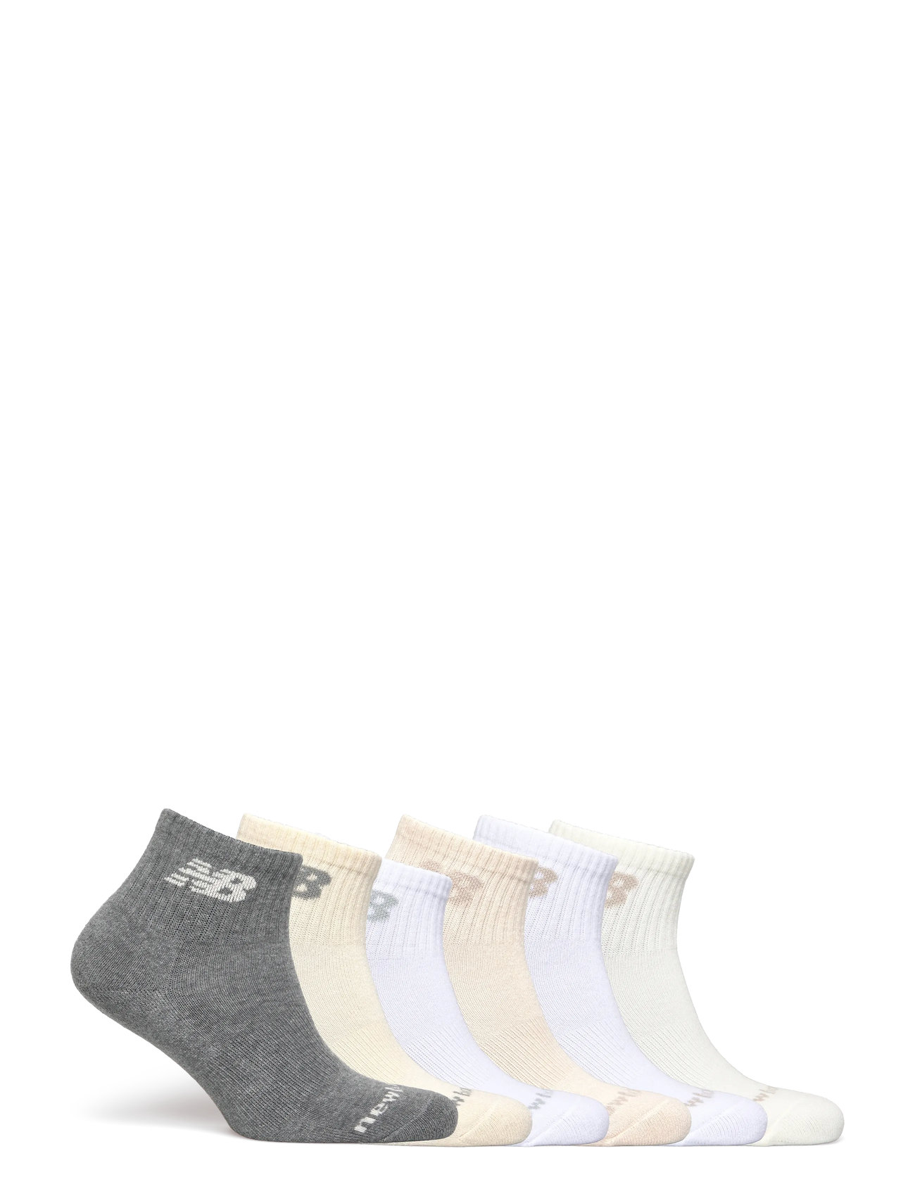 New Balance Everyday Ankle 6 Pairs - White - S 2