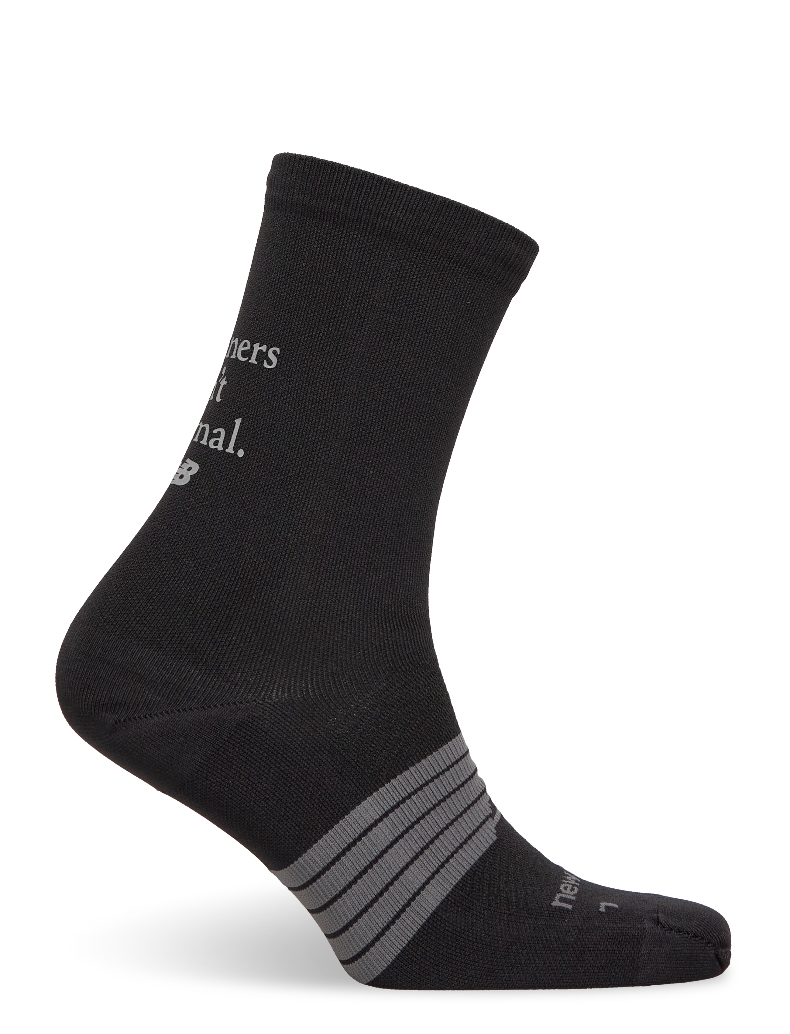 New Balance - Pro Run Graphic Crew Socks 1 Pair - riided - black - 1