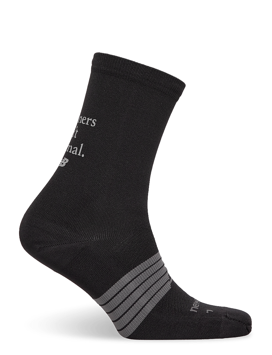 New Balance - Pro Run Graphic Crew Socks 1 Pair - riided - black - 1