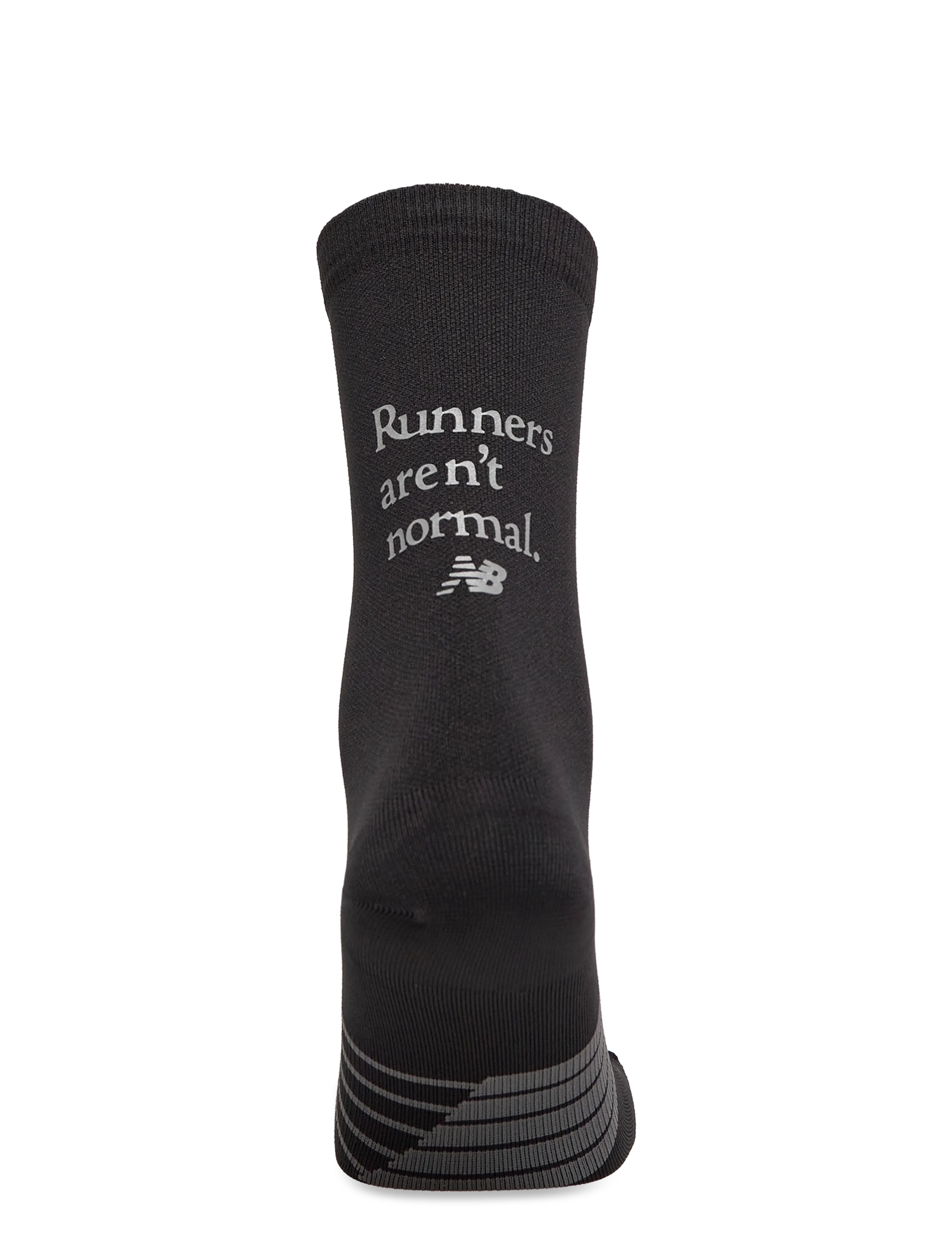 New Balance - Pro Run Graphic Crew Socks 1 Pair - riided - black - 2