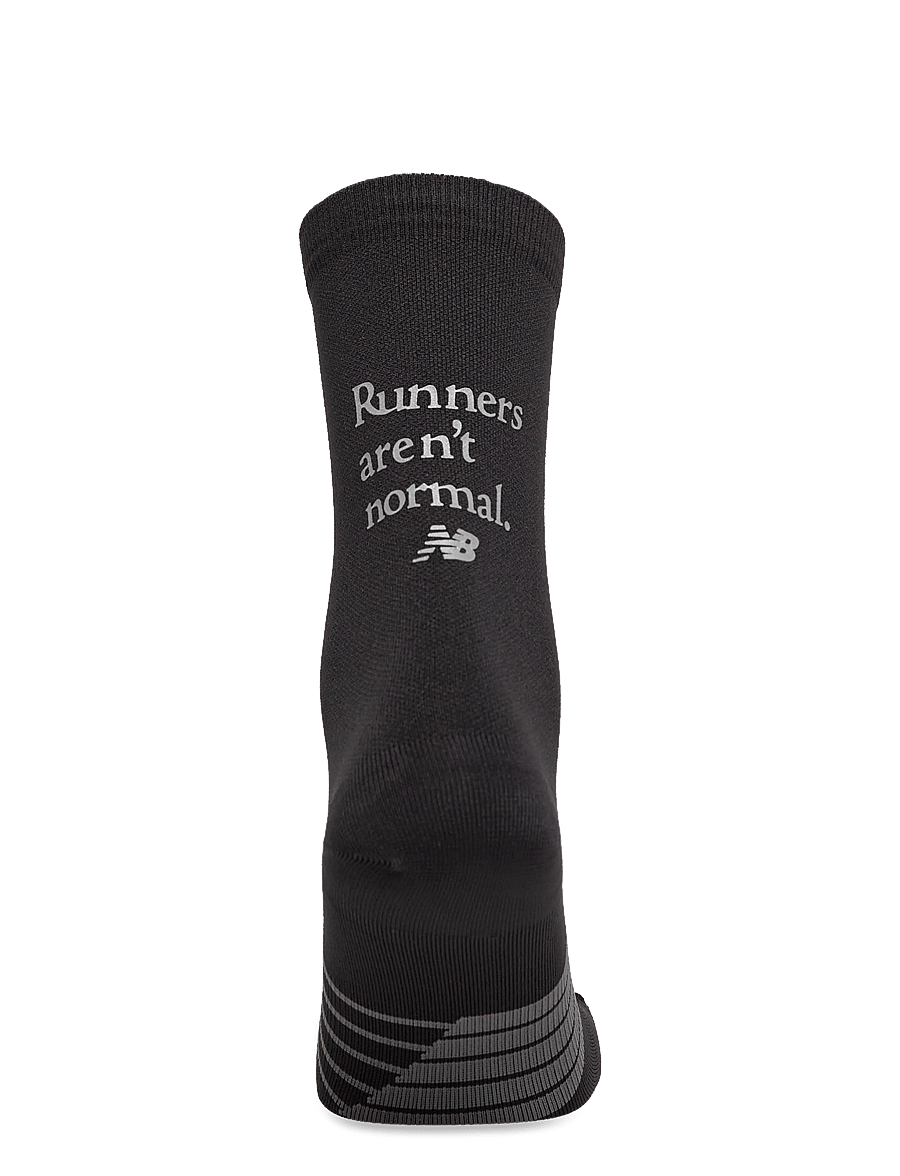 New Balance - Pro Run Graphic Crew Socks 1 Pair - riided - black - 2