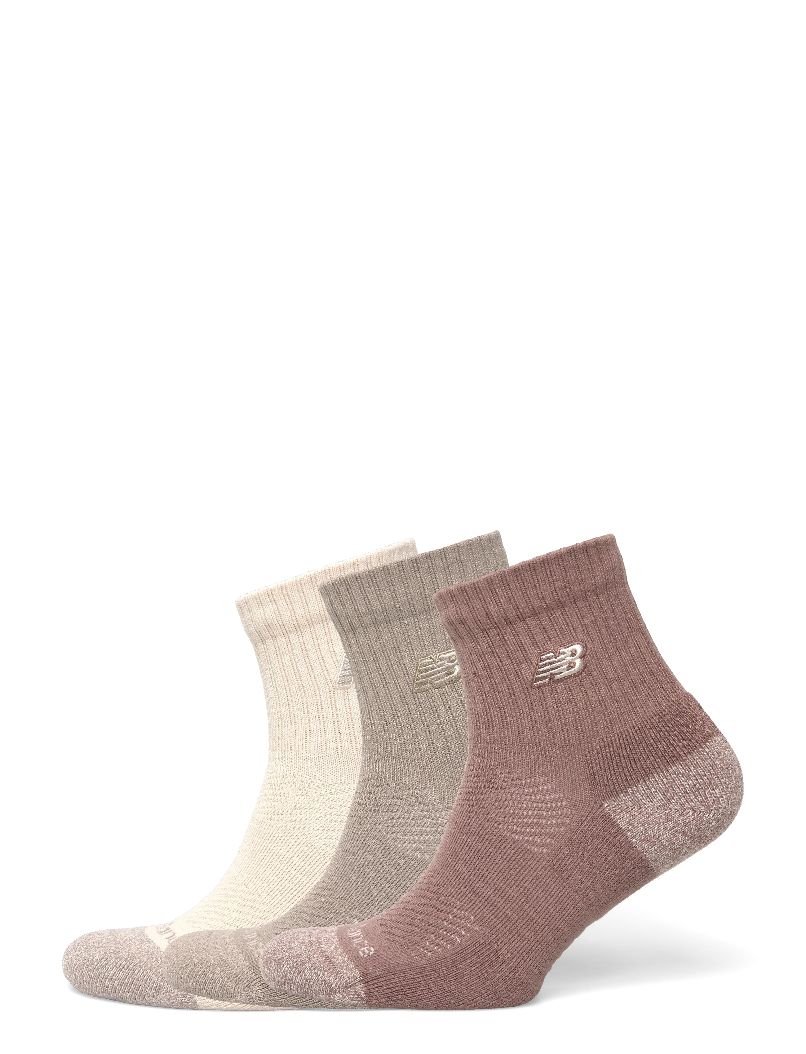 New Balance Active Premium Quarter 3 Pack - Sokker - ASSORTMENT 1 / cream