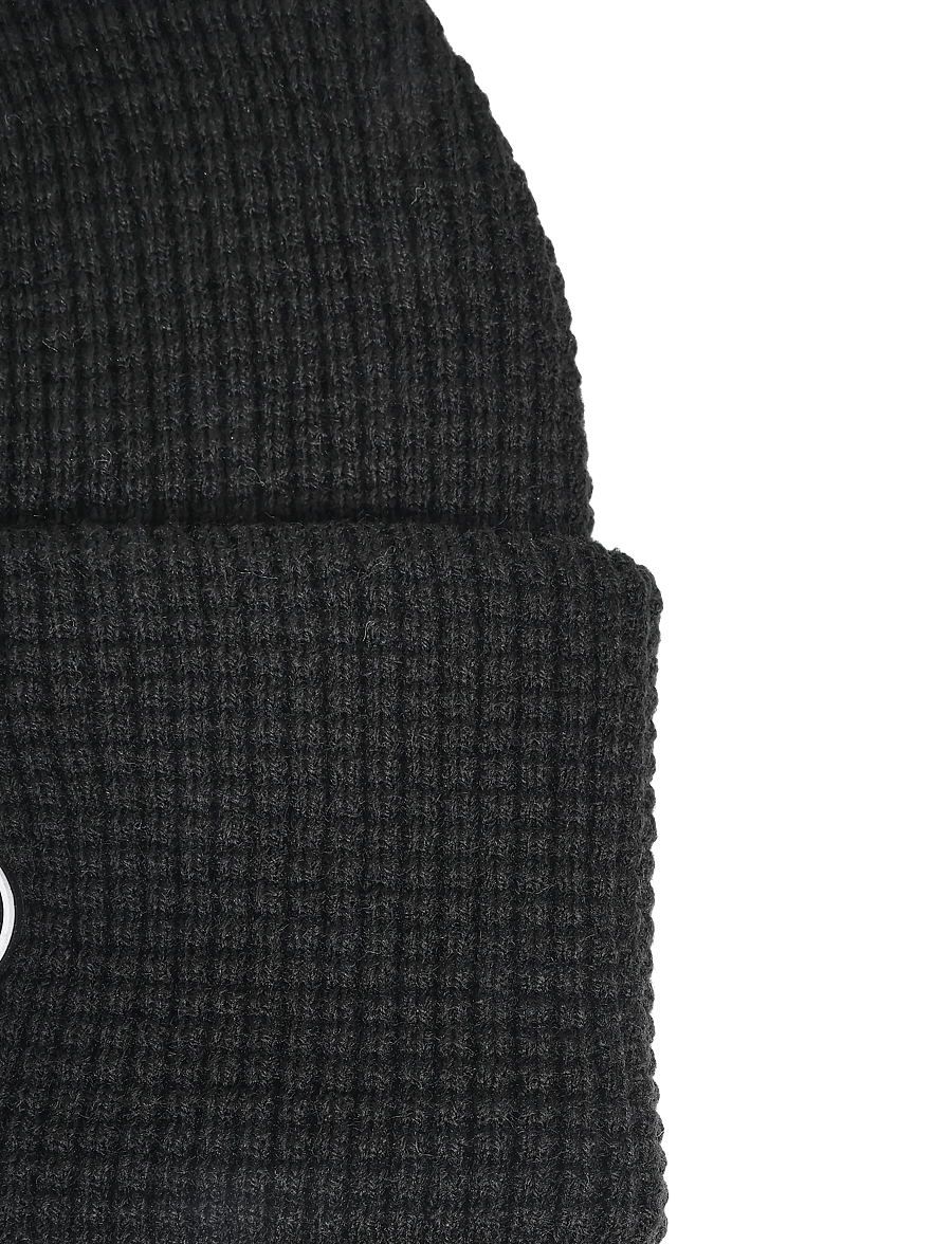 New Balance - Waffle Knit Fisherman Beanie - beanie mütsid - black - 2