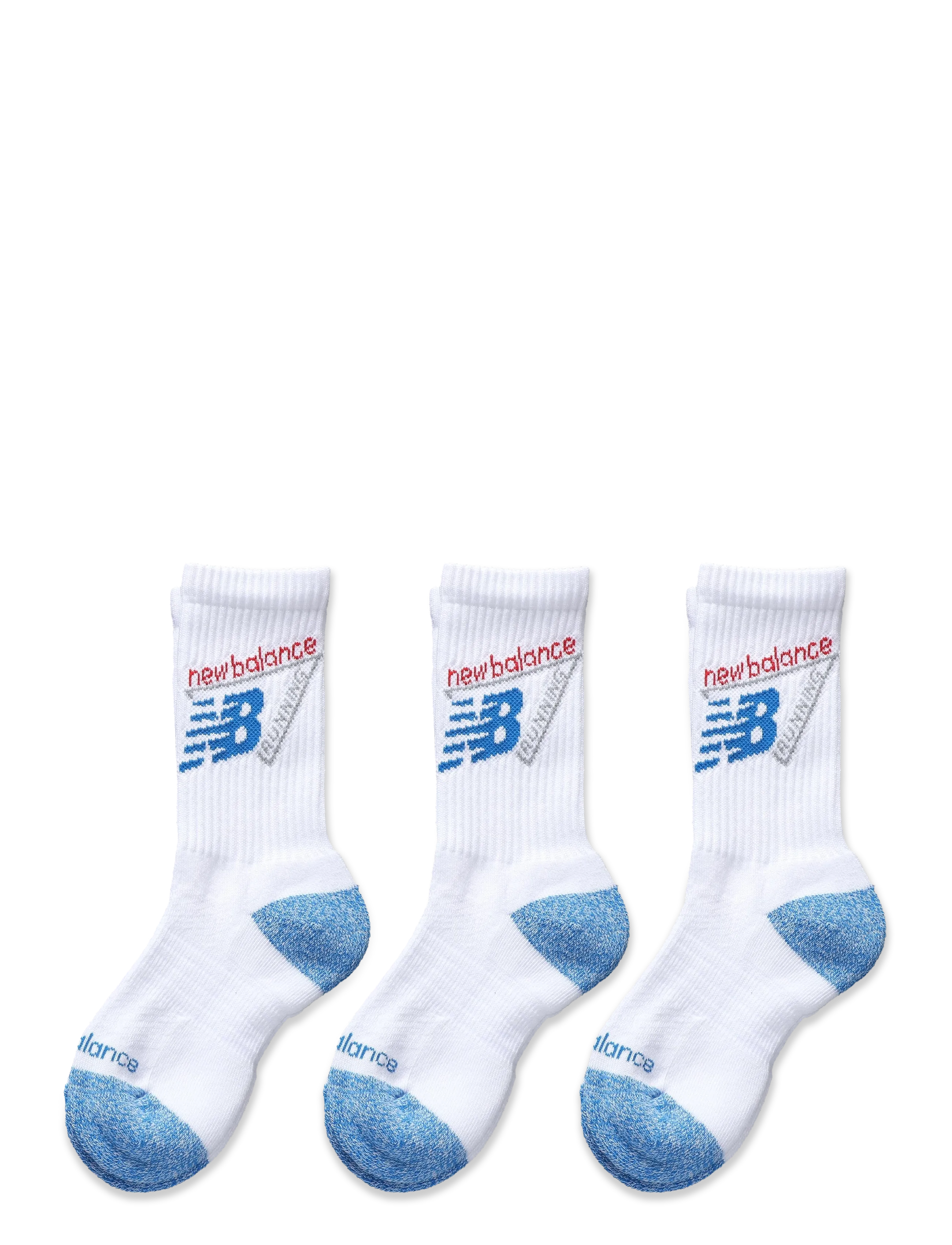 New Balance Youth Lifestyle Graphic Crew 3 Pack - Kläder - ASSORTMENT 4 / white