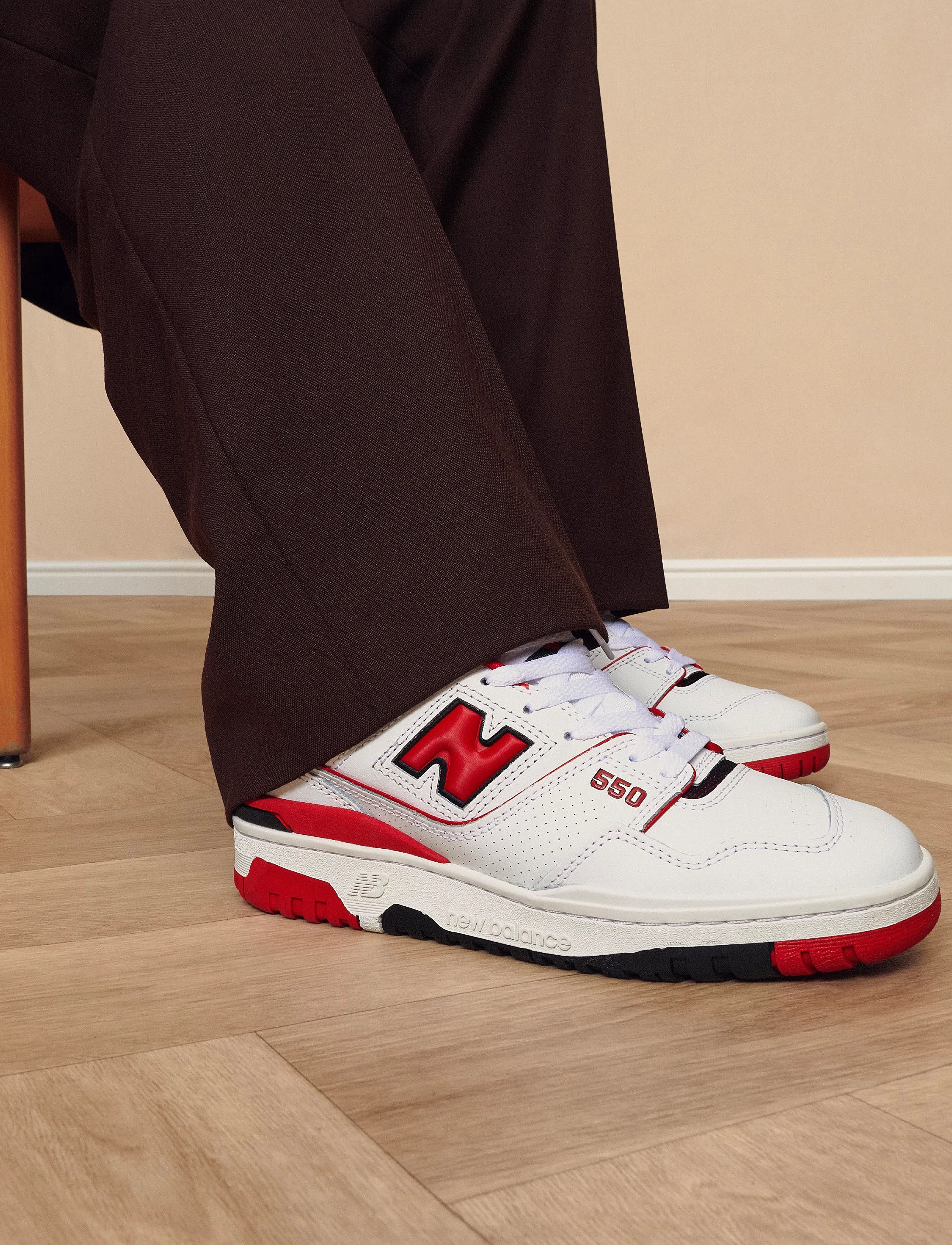 New Balance - New Balance 550 - høje sneakers - white/red - 0