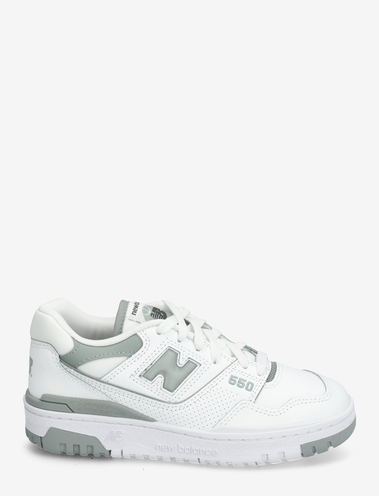 New Balance - New Balance BB550 - hohe sneaker - white with juniper - 1