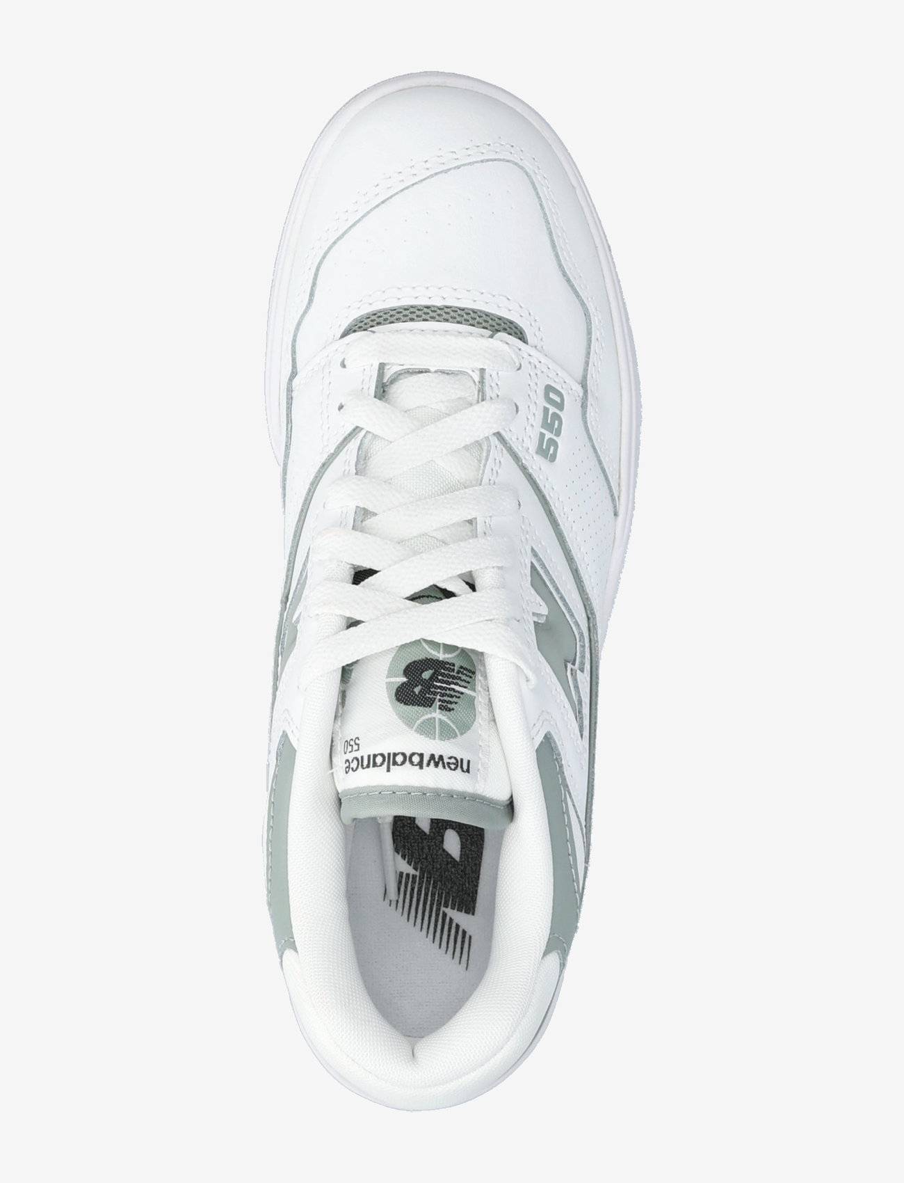 New Balance - New Balance BB550 - hohe sneaker - white with juniper - 3