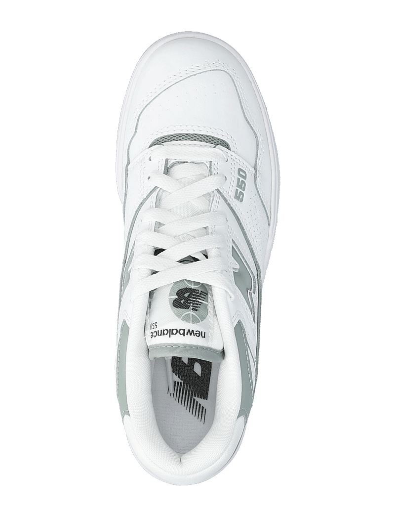 New Balance - New Balance BB550 - hohe sneaker - white with juniper - 3