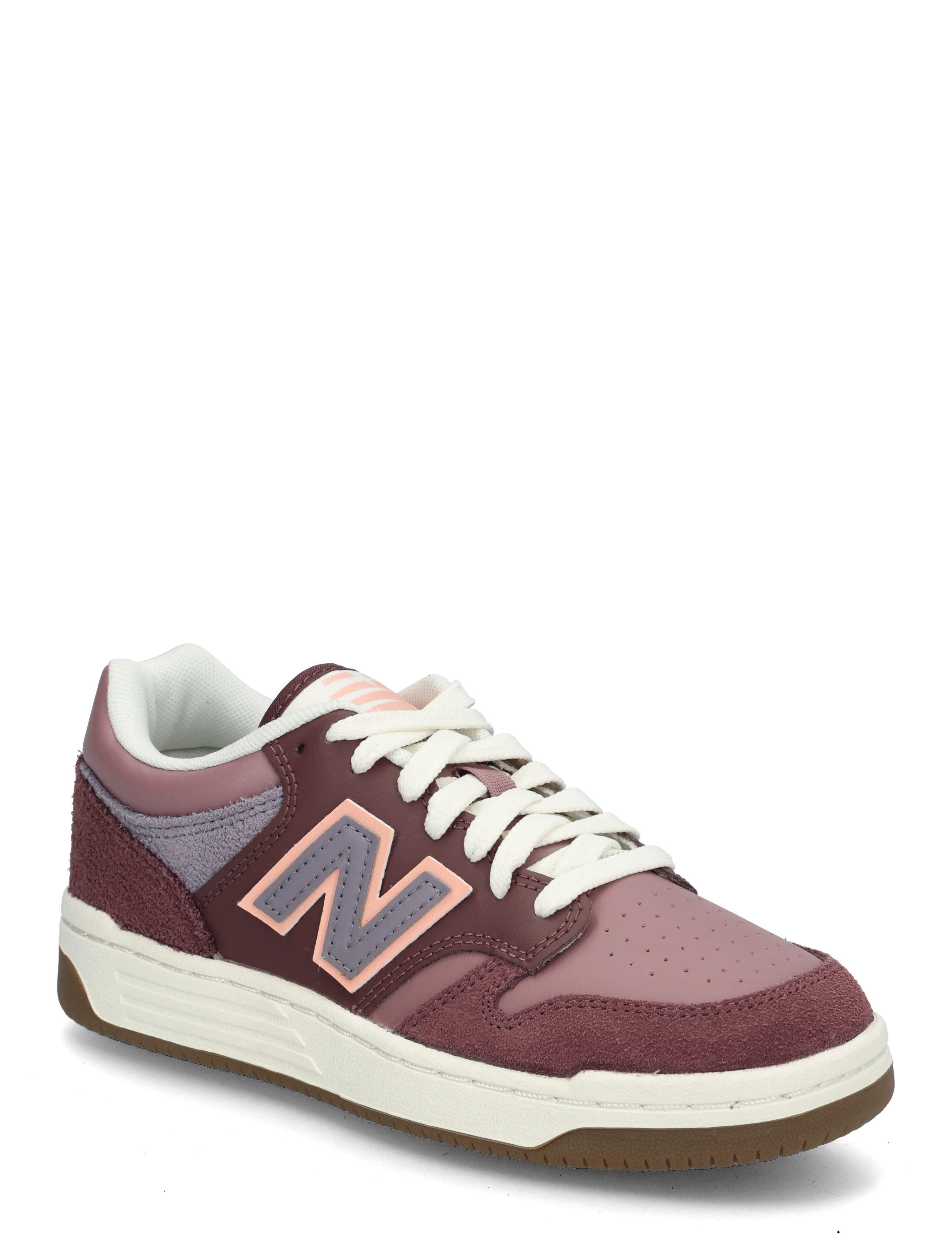 New Balance New Balance 480 Kids Lace - Vis alt - OFF-LINE GREY / burgundy