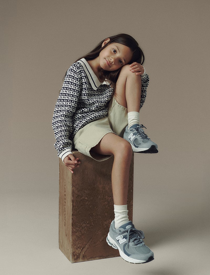 New Balance - New Balance 2002 Kids Lace - lave sneakers - steel - 0