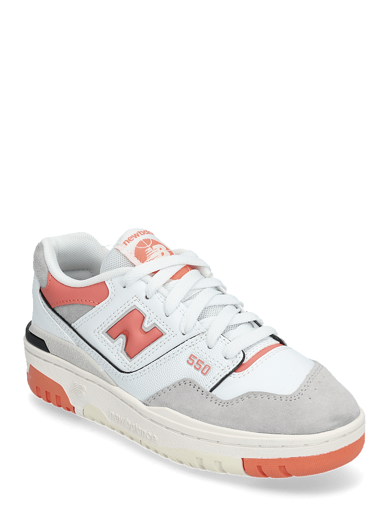 New Balance - New Balance 550 Kids Lace - ar zemu augšdaļu - white - 0