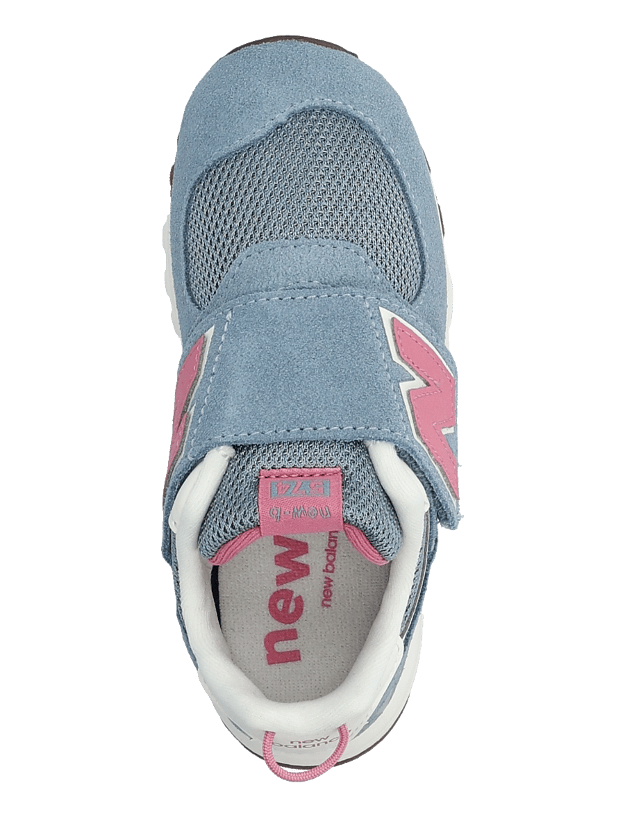 New Balance - New Balance 574 Kids NEW-B Hook & Loop - niedriger schnitt - zinc blue - 3