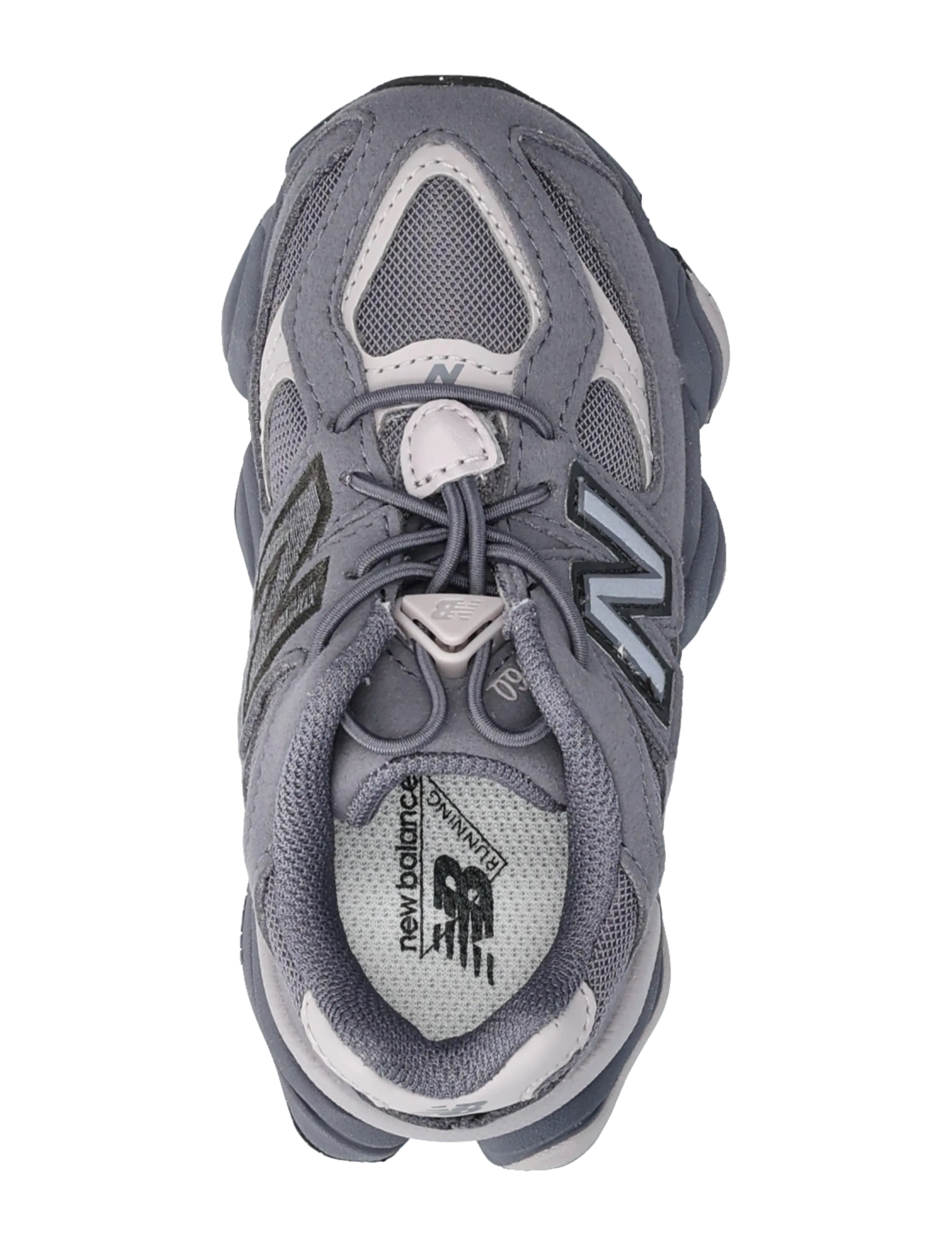New Balance - New Balance 9060 Kids Bungee Lace - lave sneakers - neptune grey - 3