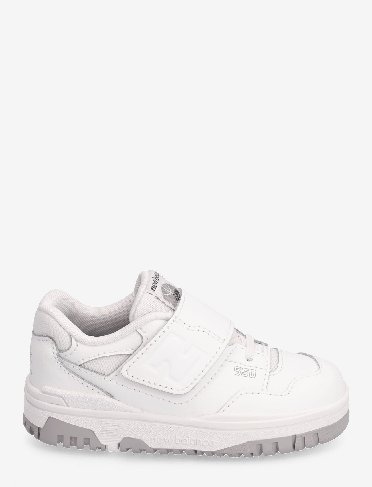 New Balance - New Balance 550 Kids Bungee Lace with Hook & Loop Top Strap - white - 1