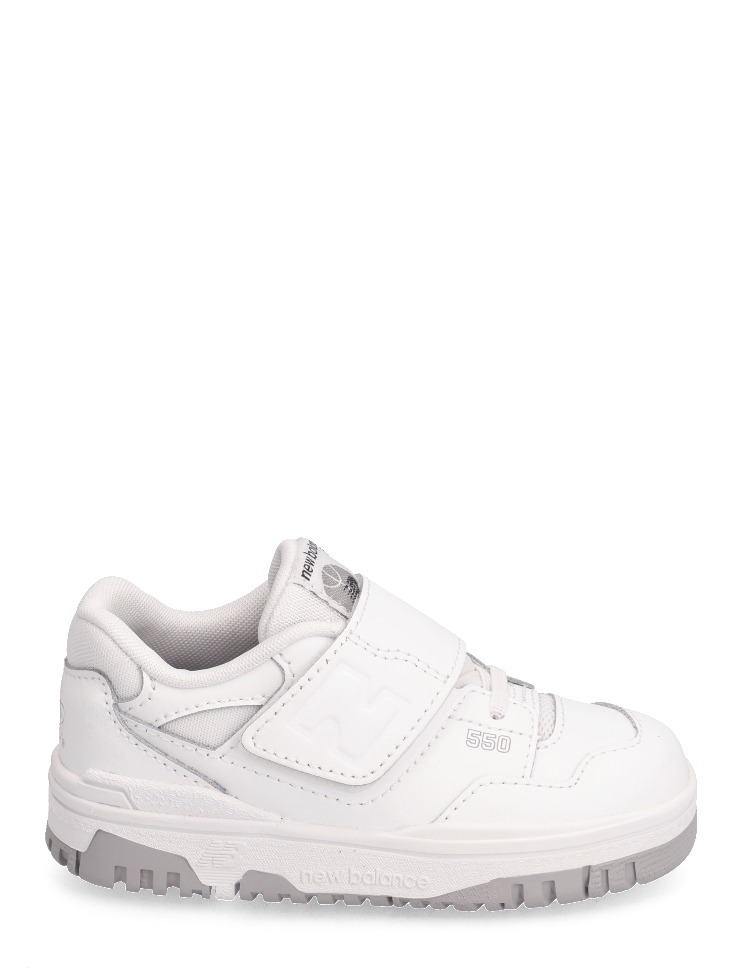 New Balance - New Balance 550 Kids Bungee Lace with Hook & Loop Top Strap - white - 1
