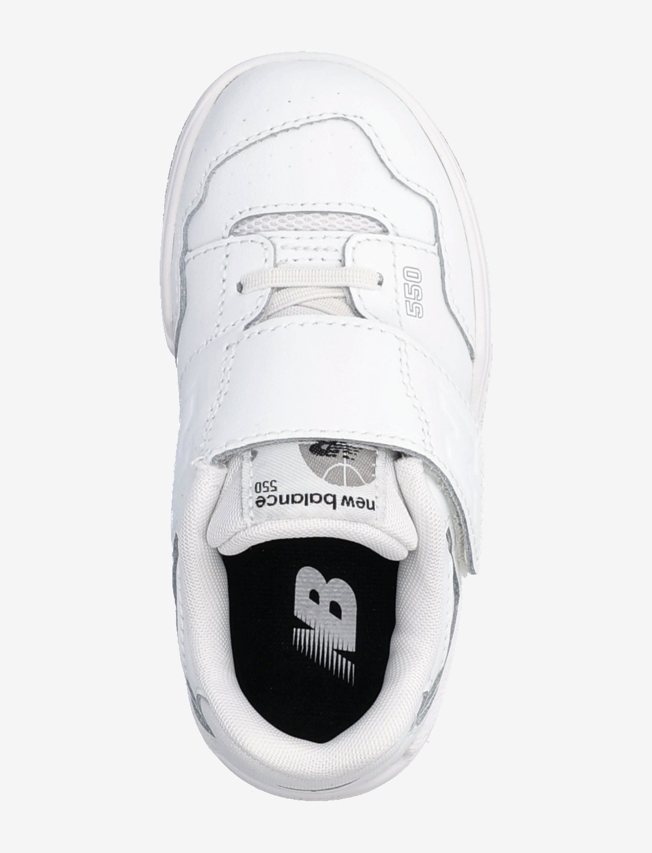New Balance - New Balance 550 Kids Bungee Lace with Hook & Loop Top Strap - white - 3